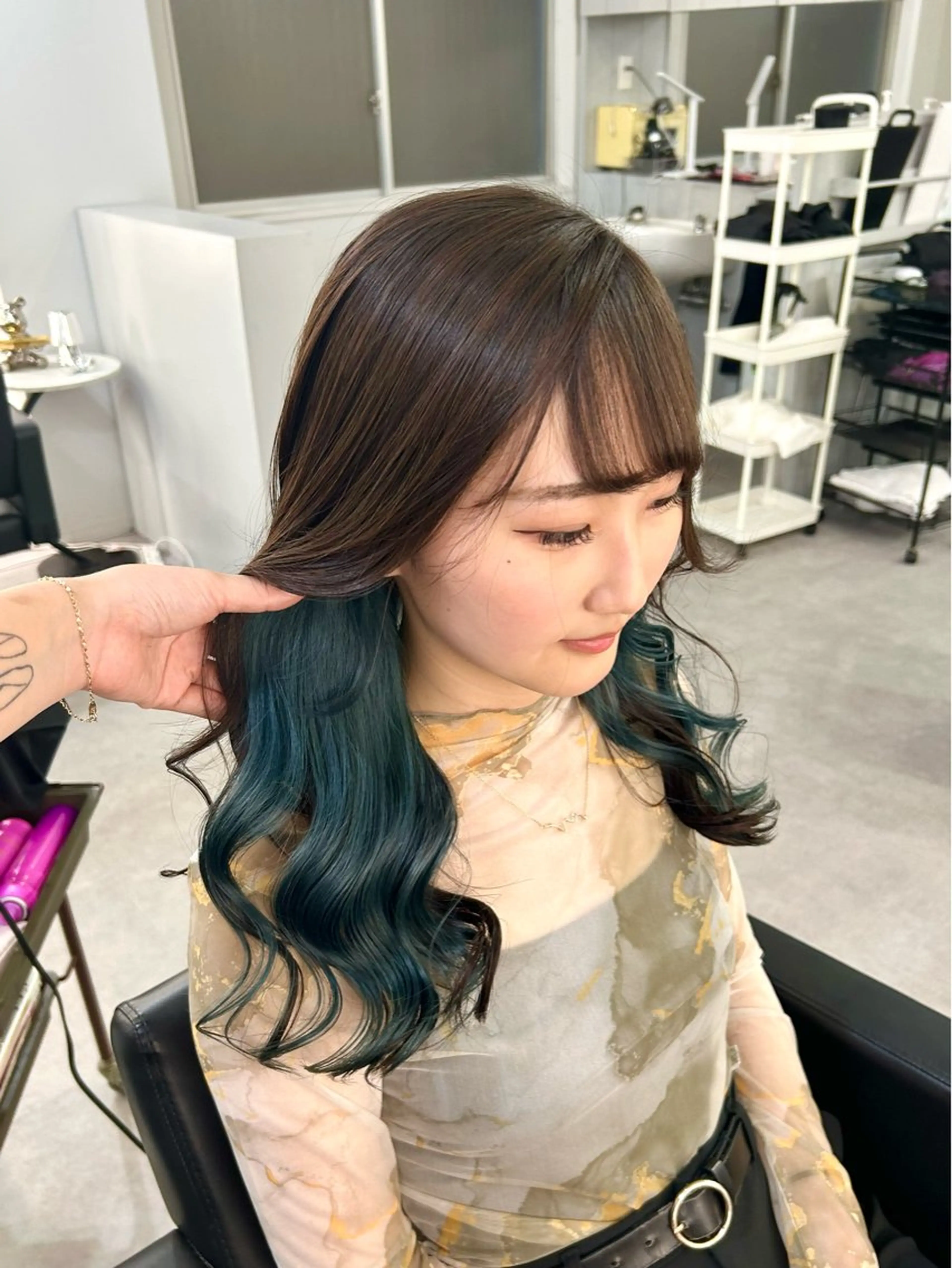 ロング カラー ヘアカラー Cielro【 シェイロ 】所属・Cielro/ダブル カラー/西田咲希のヘアスタイル