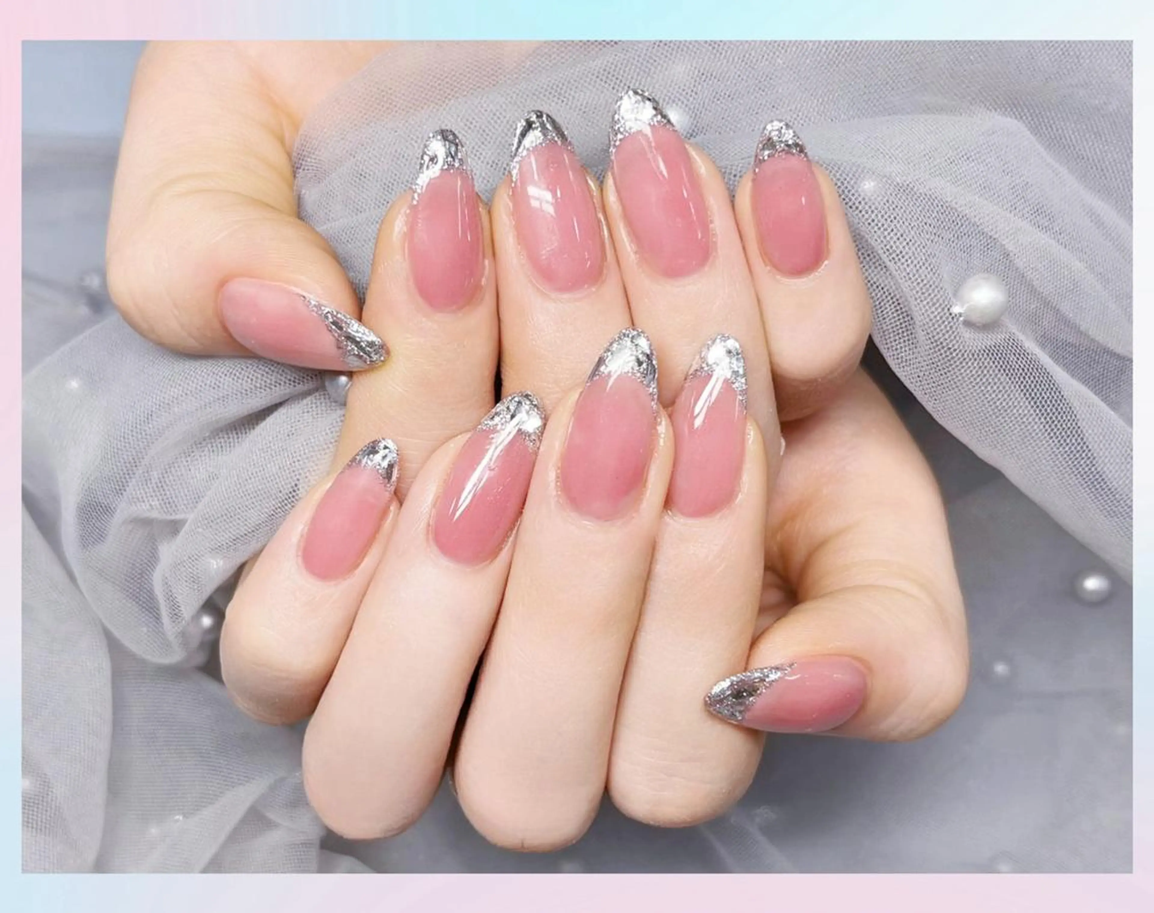 ミディアム Dione Nail 長さだし モデル募集のネイルデザイン