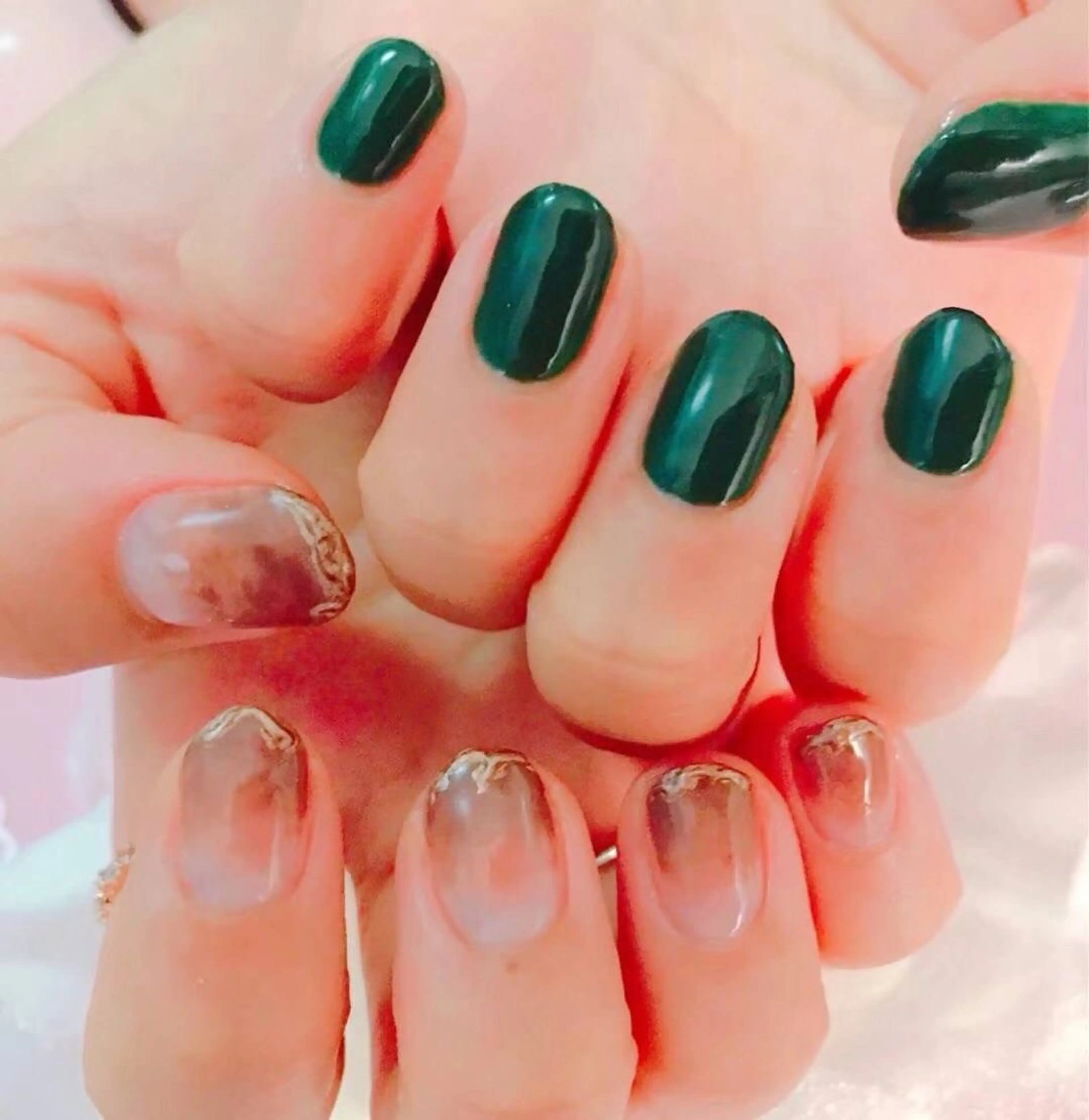 【ニュアンスネイル★】シンプル10本＋カラー選び放題＋ドライケア付け替えオフ無料の写真