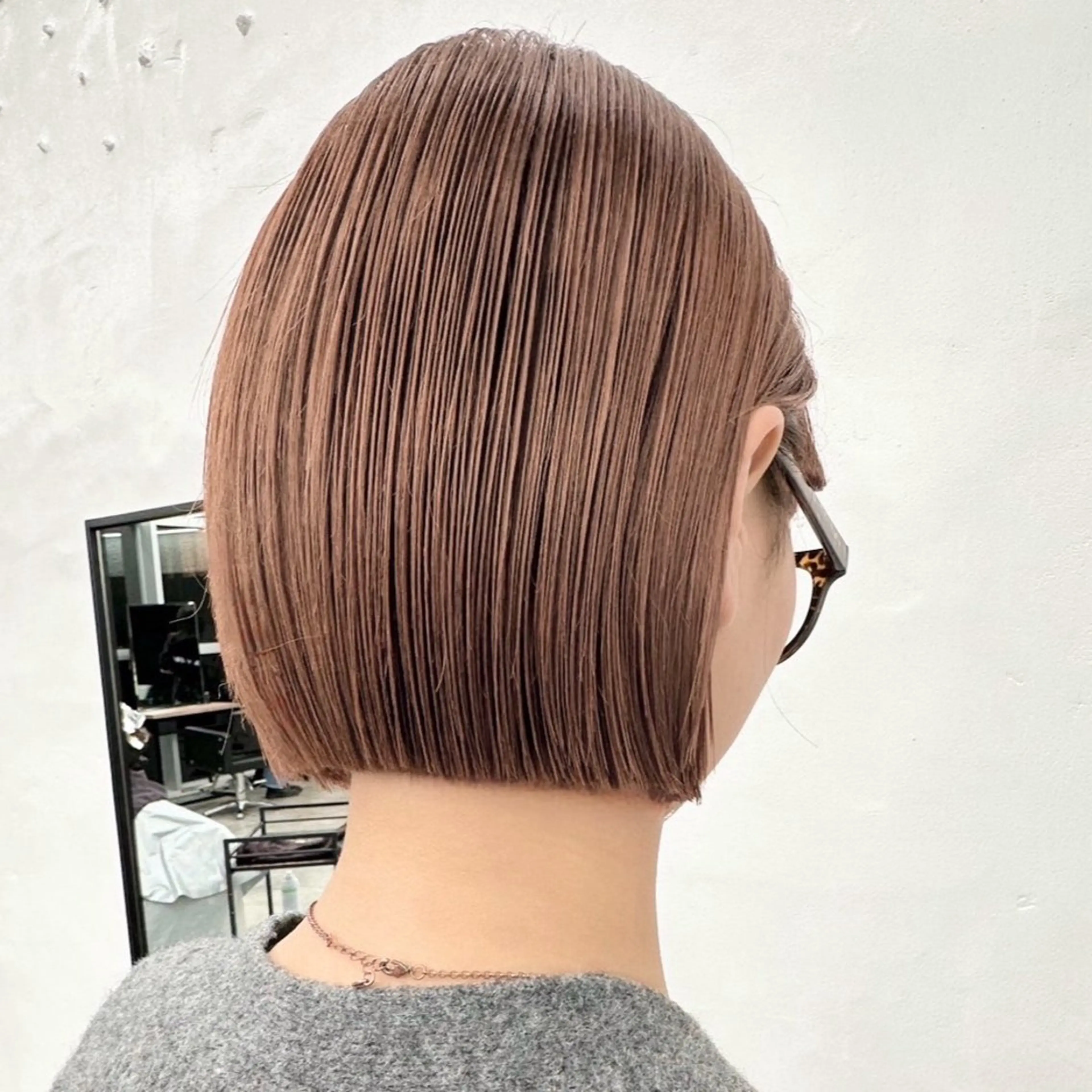 ショート カラー ヘアアレンジ ベージュカラー ブリーチ オレンジ オレンジベージュ ボブ カット ヘアカラー トリートメント 🌱ボブ/レイヤー/ ベージュ/あやみ✨のヘアスタイル