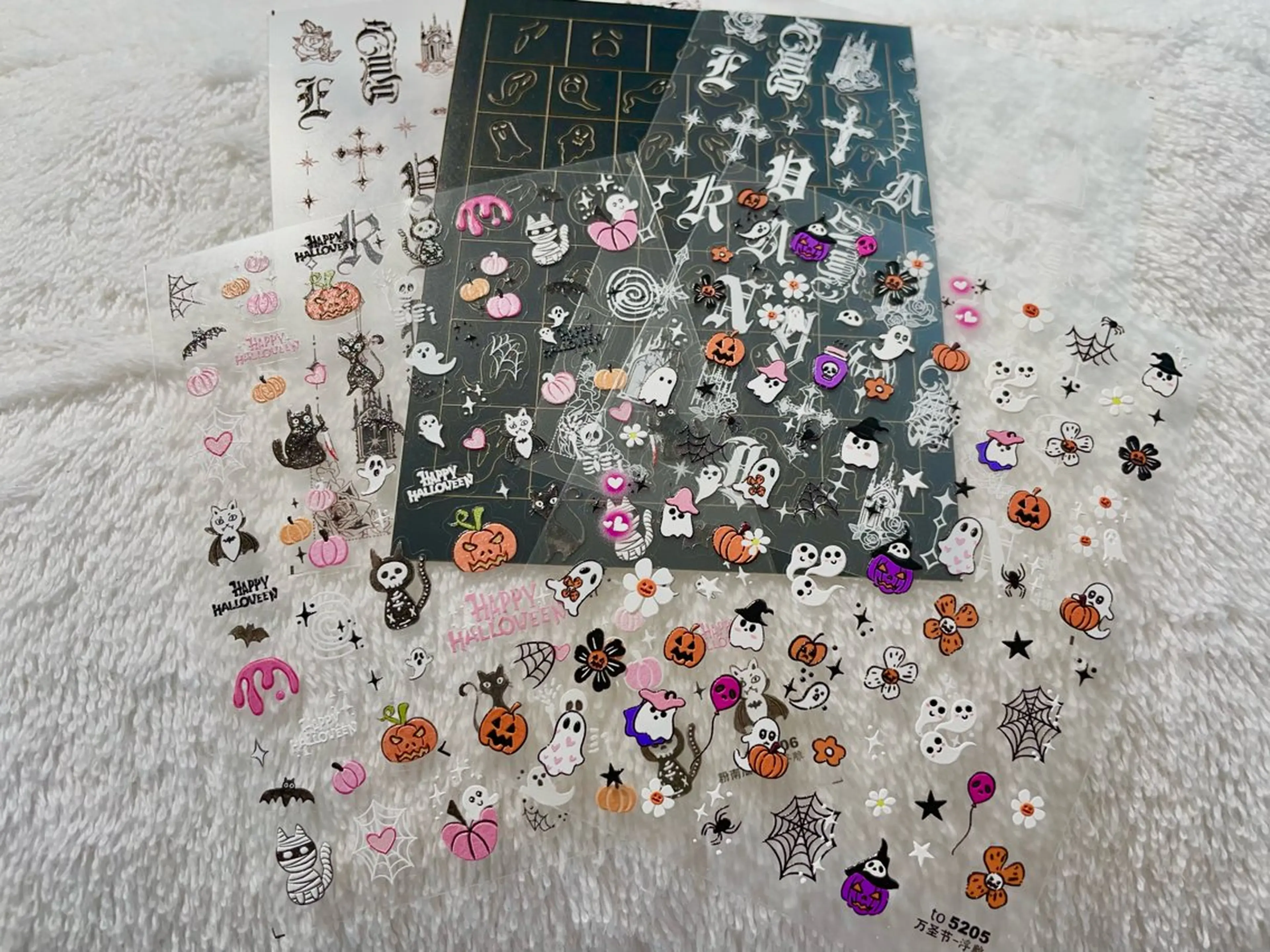 【ハローウィンネイル】（自爪）ハローウィンシール2枚付きの写真
