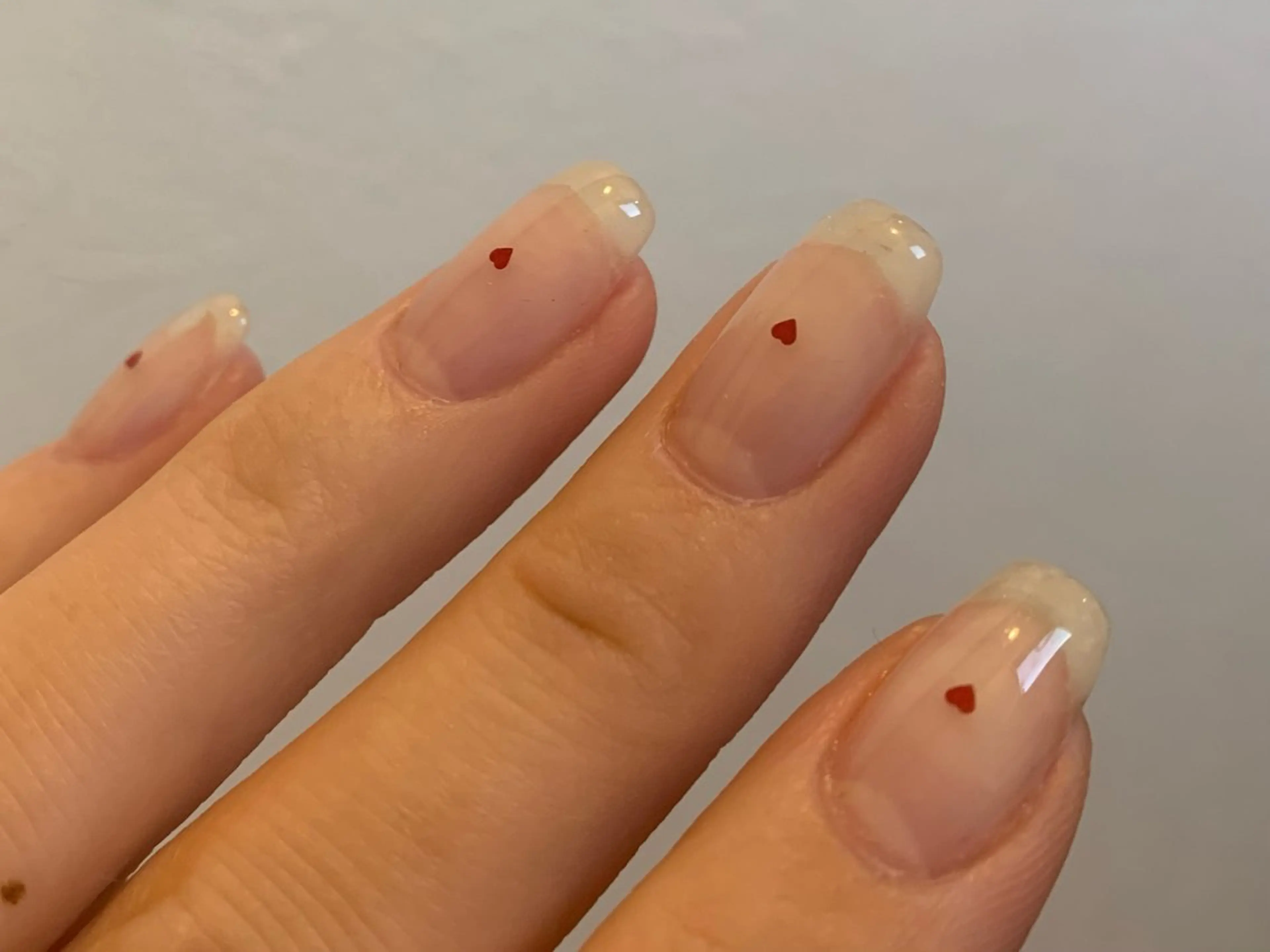 ネイル クリアネイル ハート シンプルネイル is.nail 🌷sonokoのネイルデザイン