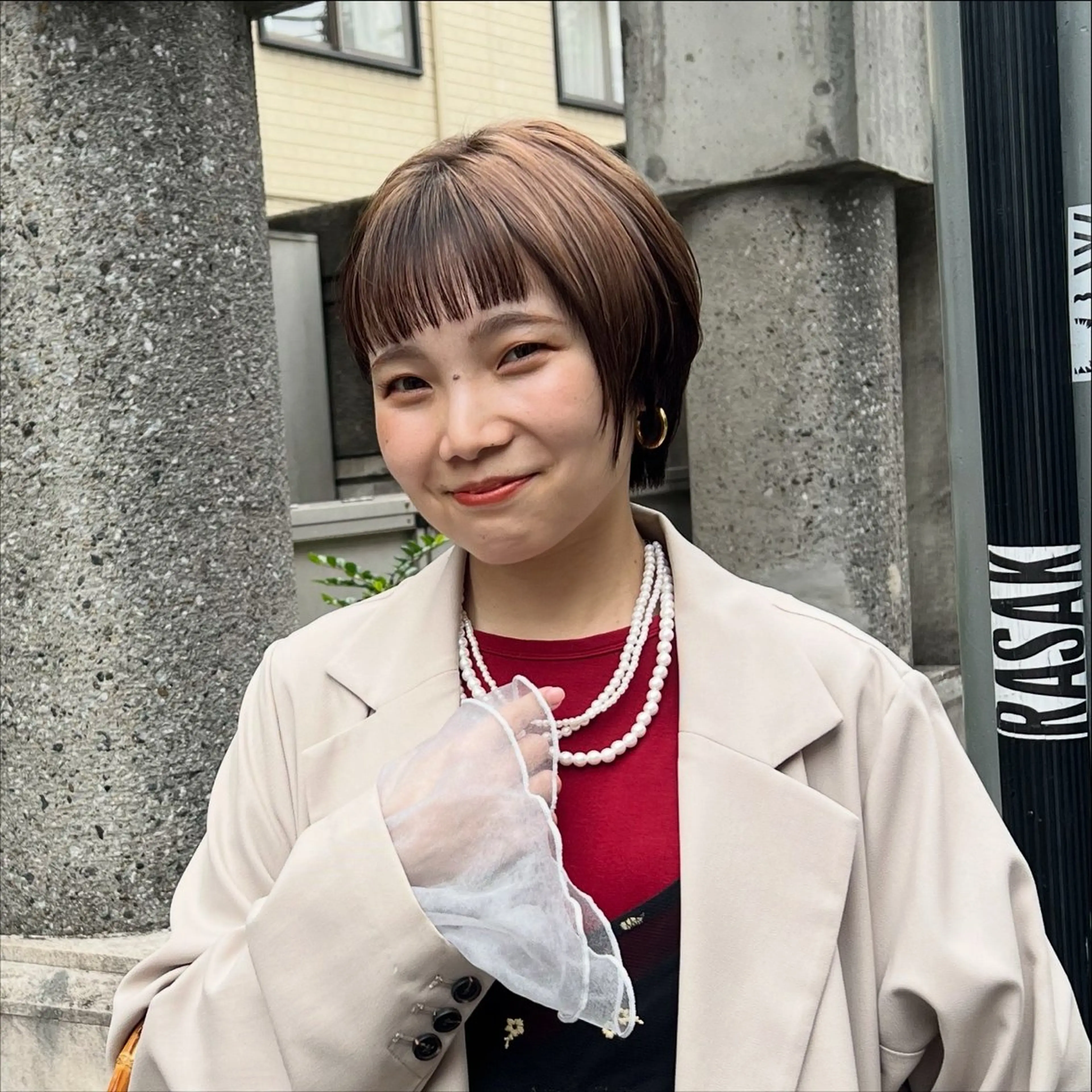 ショート カラー カット ヘアカラー トリートメント 透明感/艶カラー 🌿KANTAのヘアスタイル