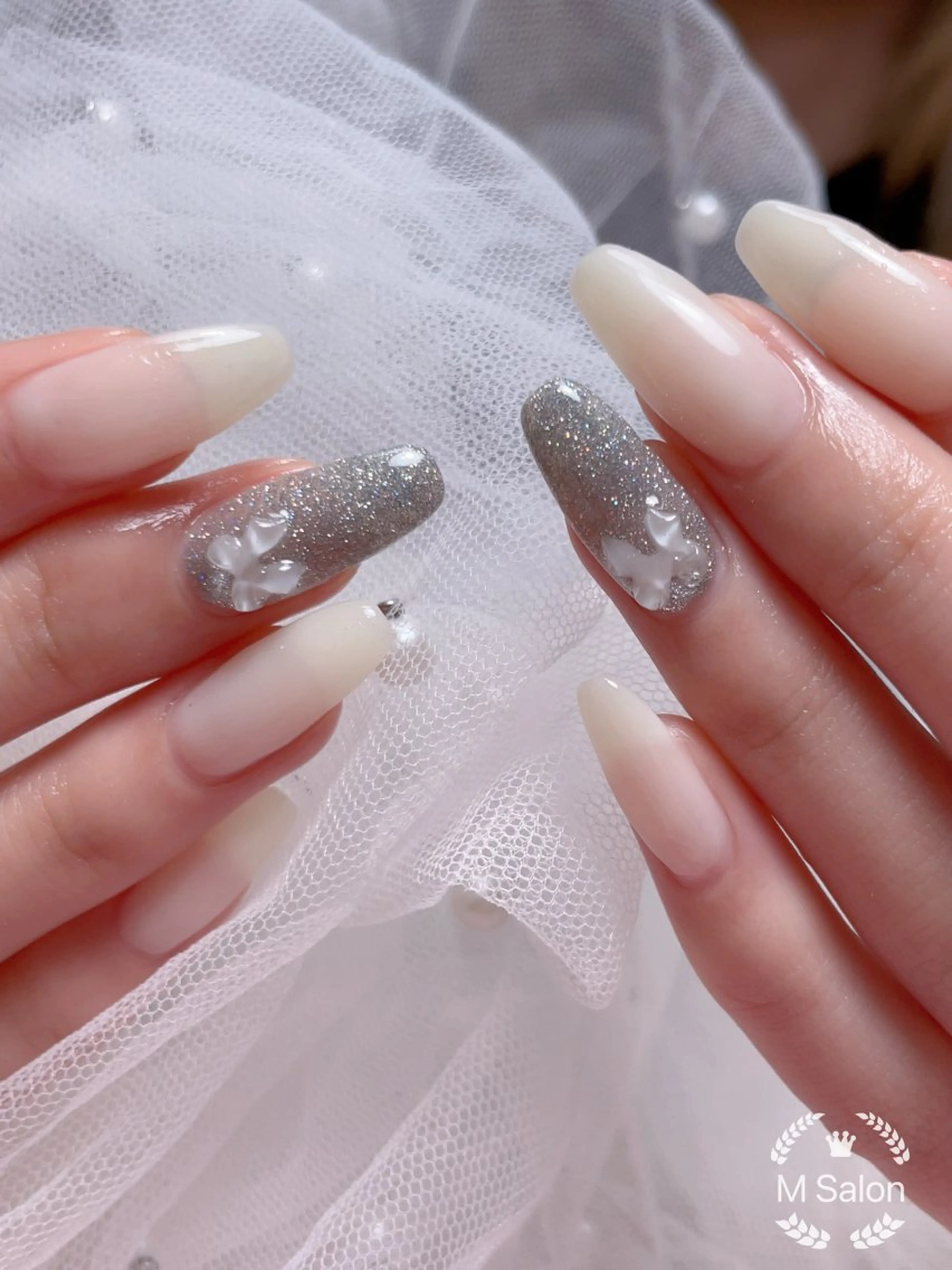 ネイル フレンチネイル マグネットネイル ニュアンスネイル オフィスネイル ワンカラーネイル Mnail _KKのネイルデザイン