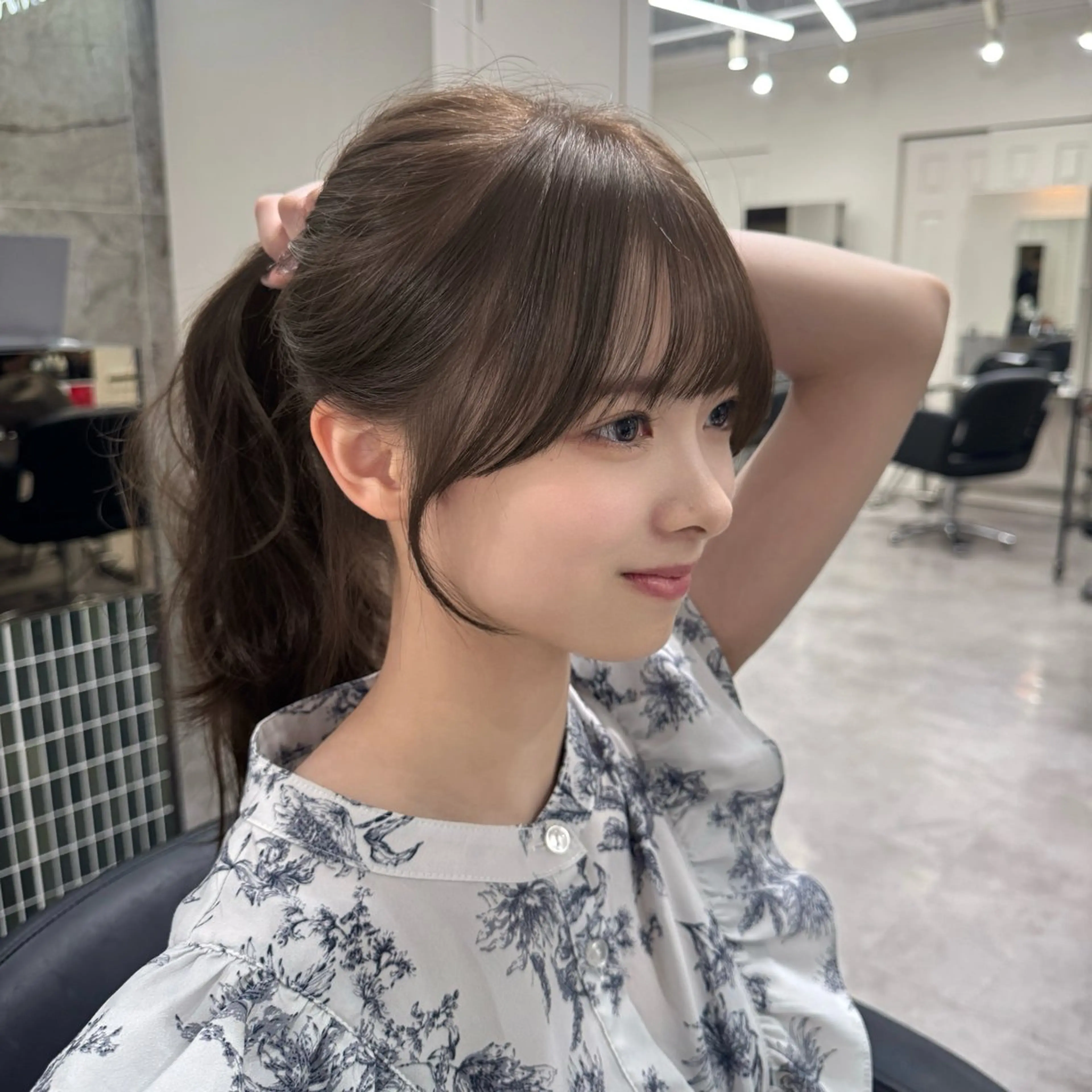 🎗️うねり除去【前髪縮毛矯正＋盛れる顔まわりカット＋ミルボン2step】🫧#韓国の写真