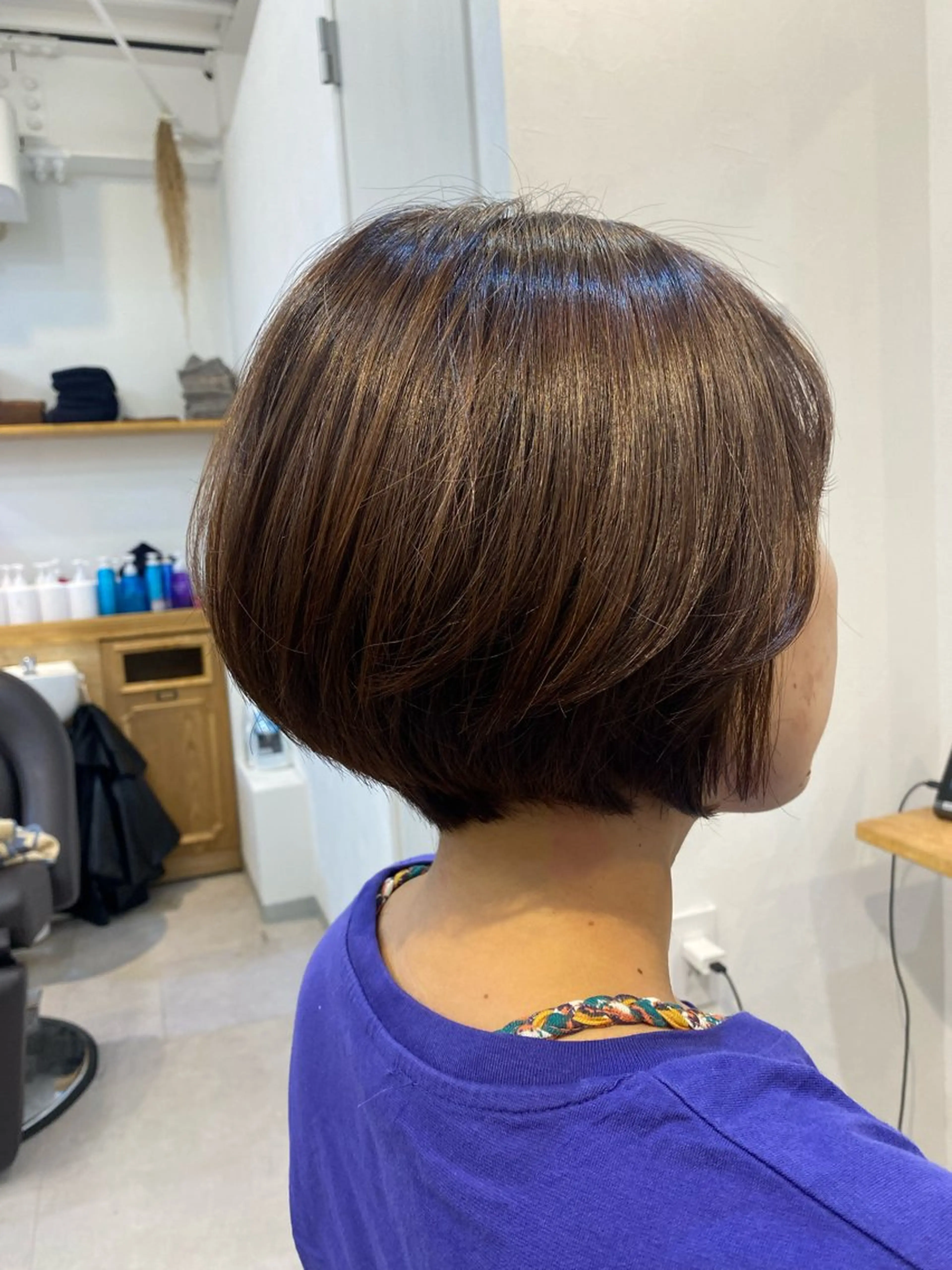 ショート カラー ショートボブ ボブ ショートヘア カット ヘアカラー トリートメント Dxxxx III所属・オシャレ女性目線の 大人メンズ❁⃘*.ﾟのヘアスタイル