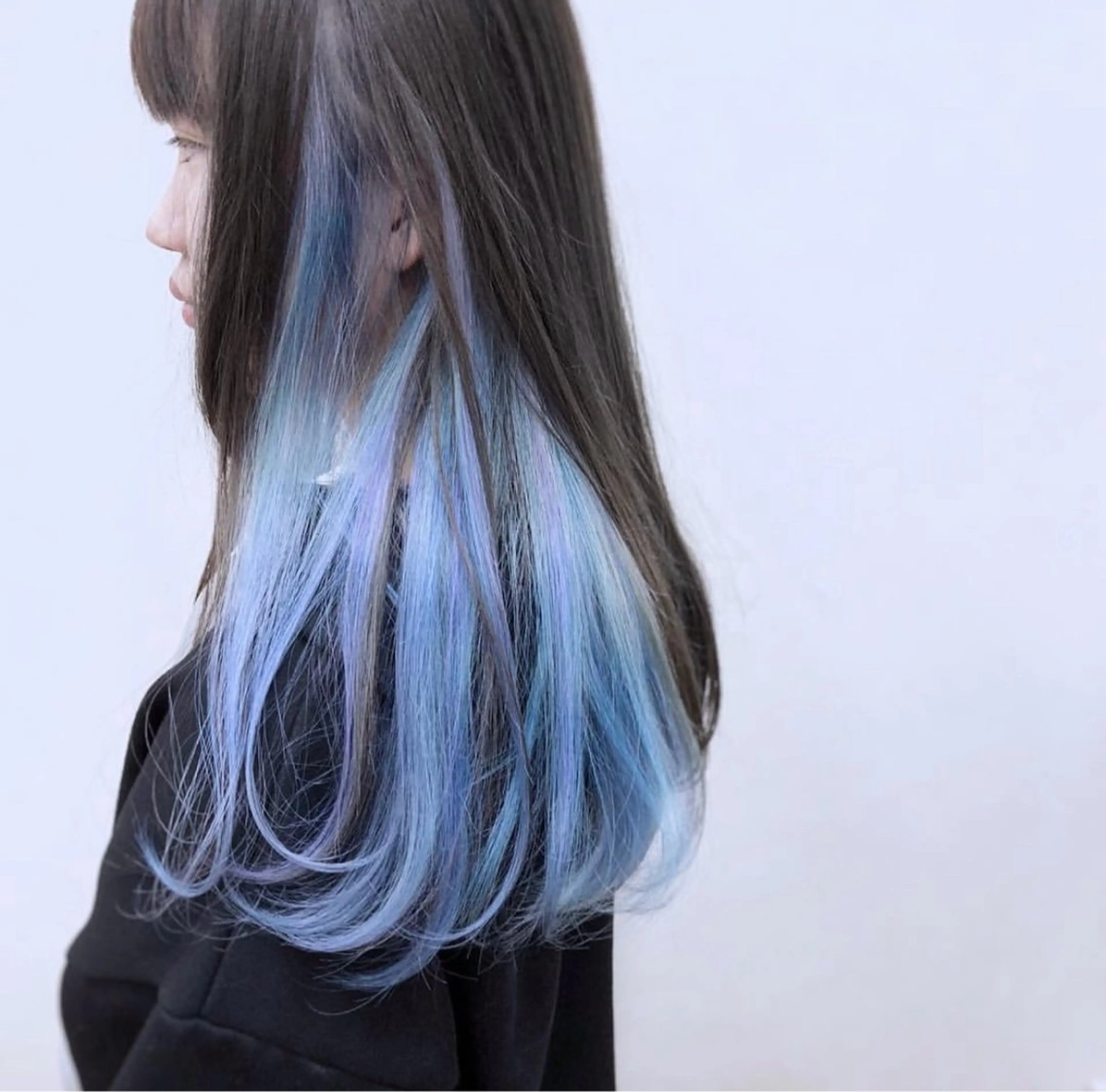 ロング カラー ブルーカラー インナーカラー ユニコーンカラー ヘアカラー ナカジマ ナナのヘアスタイル