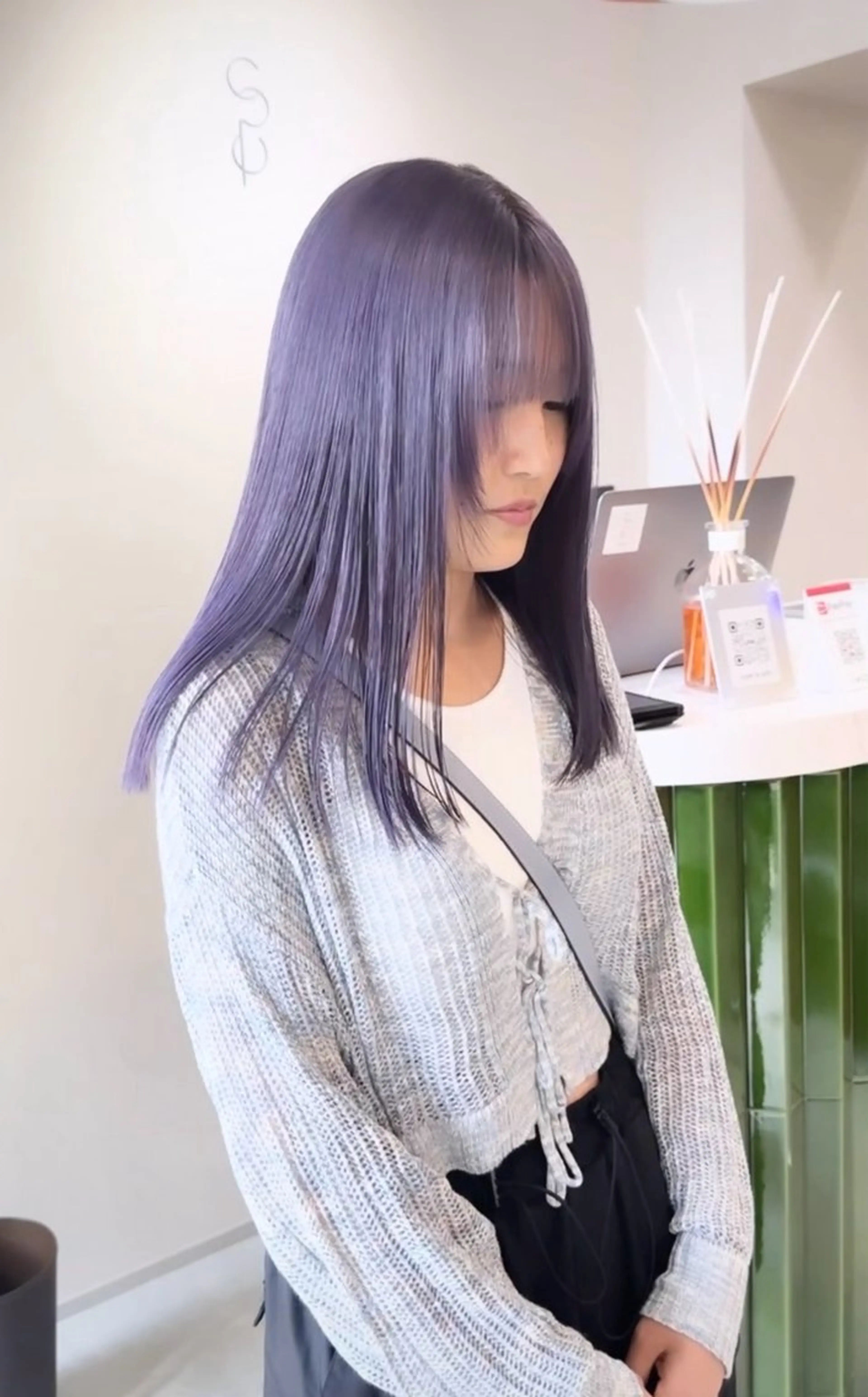 ミディアム カラー ヘアカラー 💚ブリーチカラー 指名🥇💚ユウスケのヘアスタイル