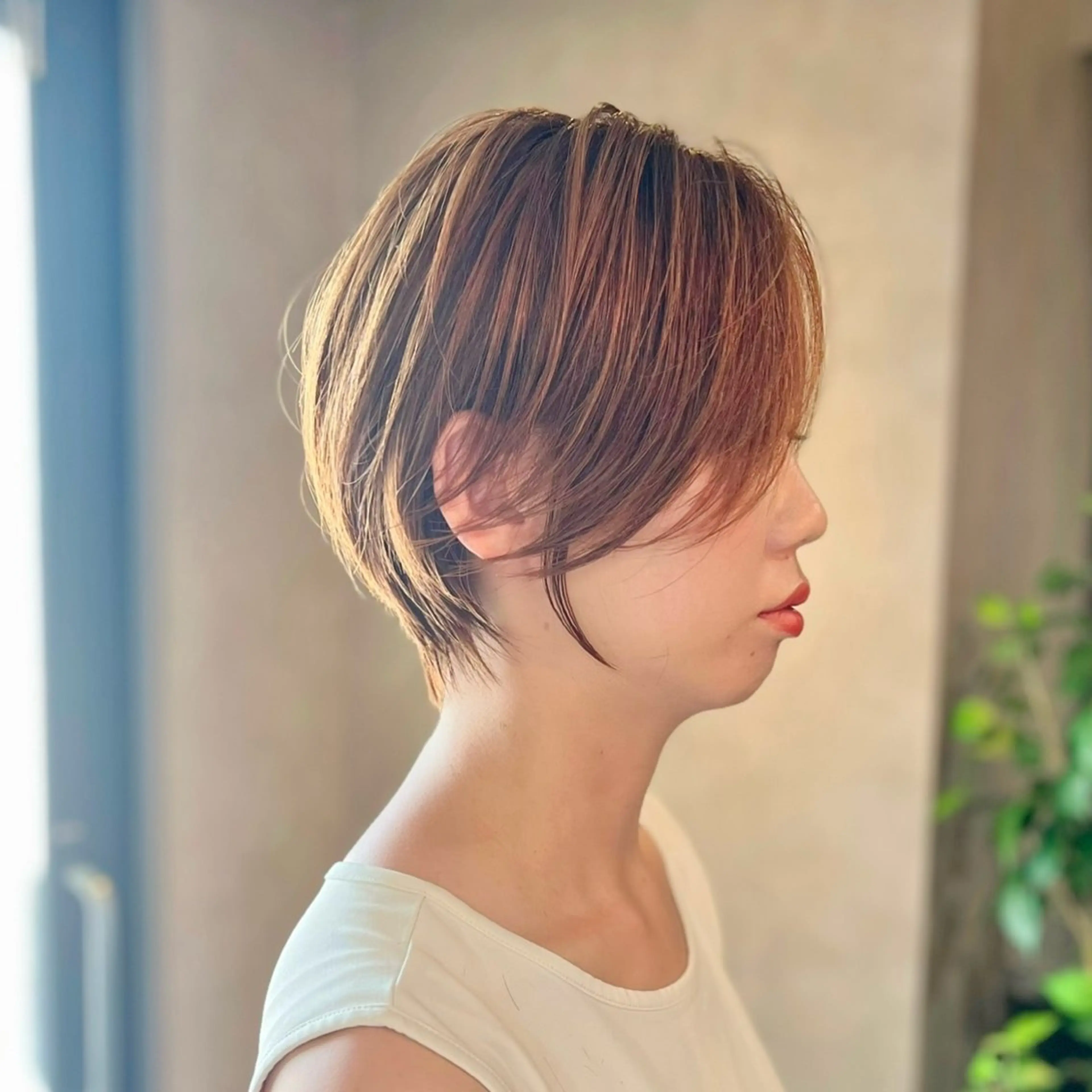 ショート カラー 瀧　元気/ショート/ 白髪ぼかし/髪質改善のヘアスタイル