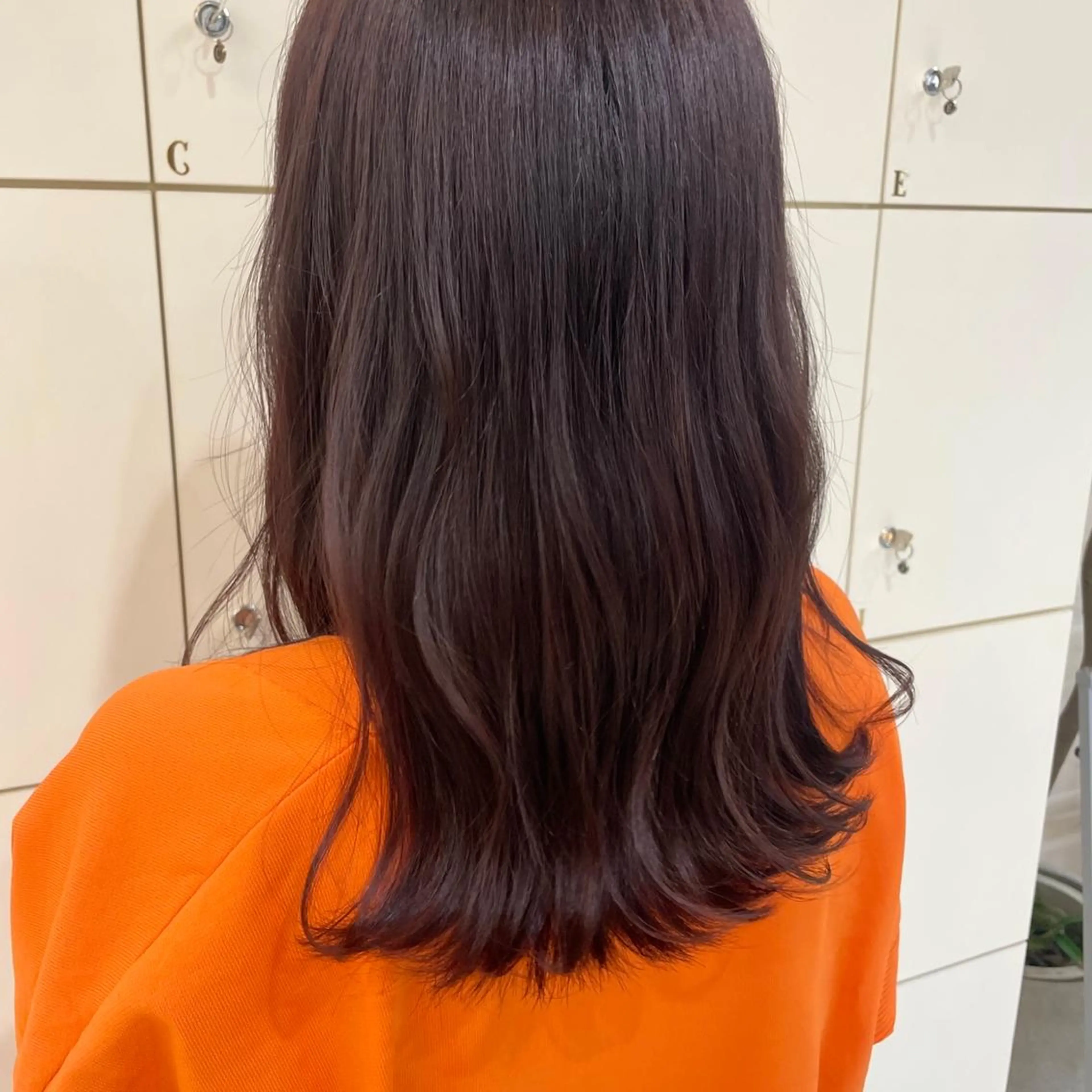 セミロング カラー ヘアアレンジ ラベンダーカラー ピンクカラー ピンクラベンダー hana✿ /透明感カラーのヘアスタイル
