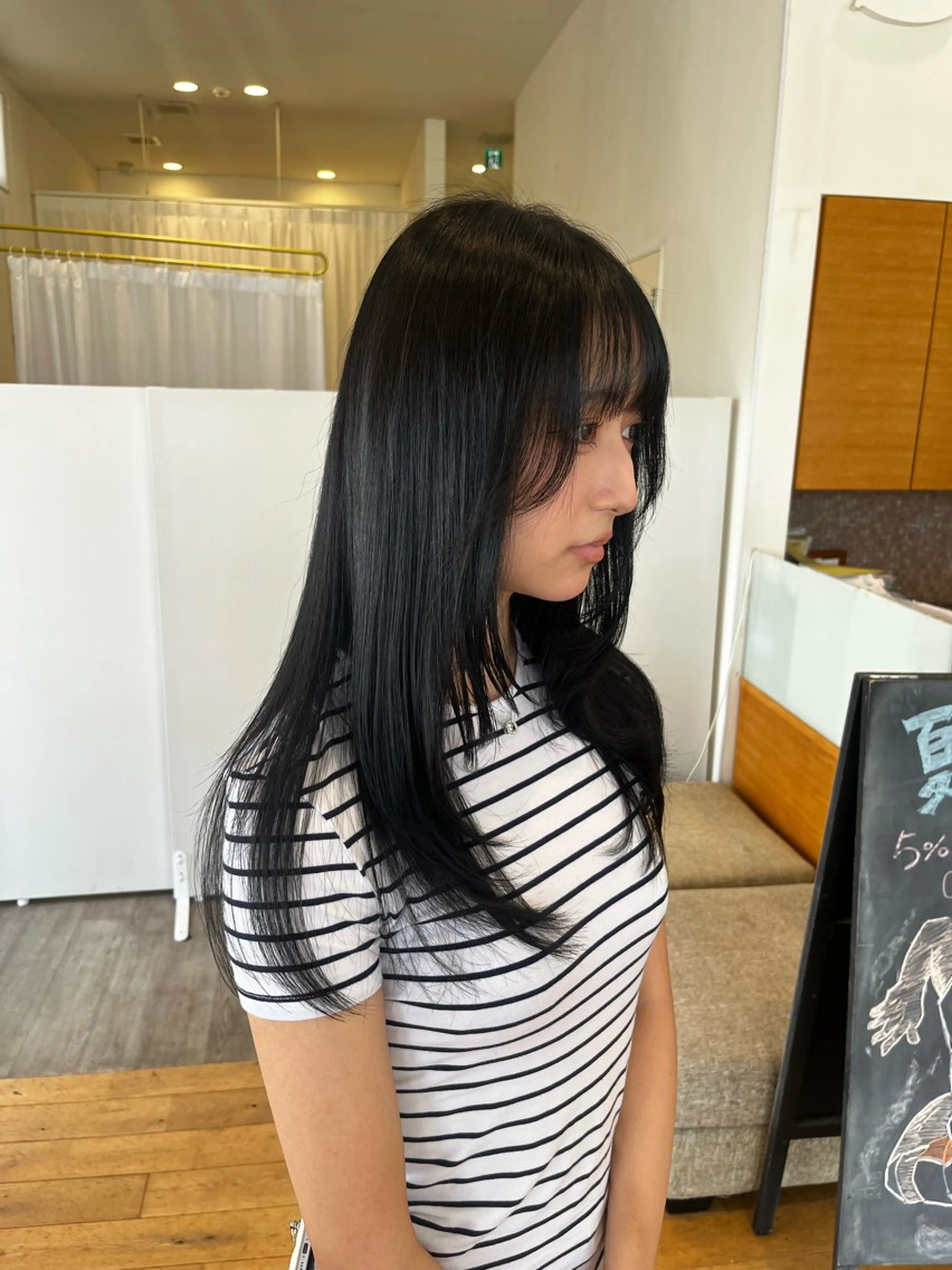 ロング ロングレイヤー レイヤーカット ロング 平間 稔希のヘアスタイル