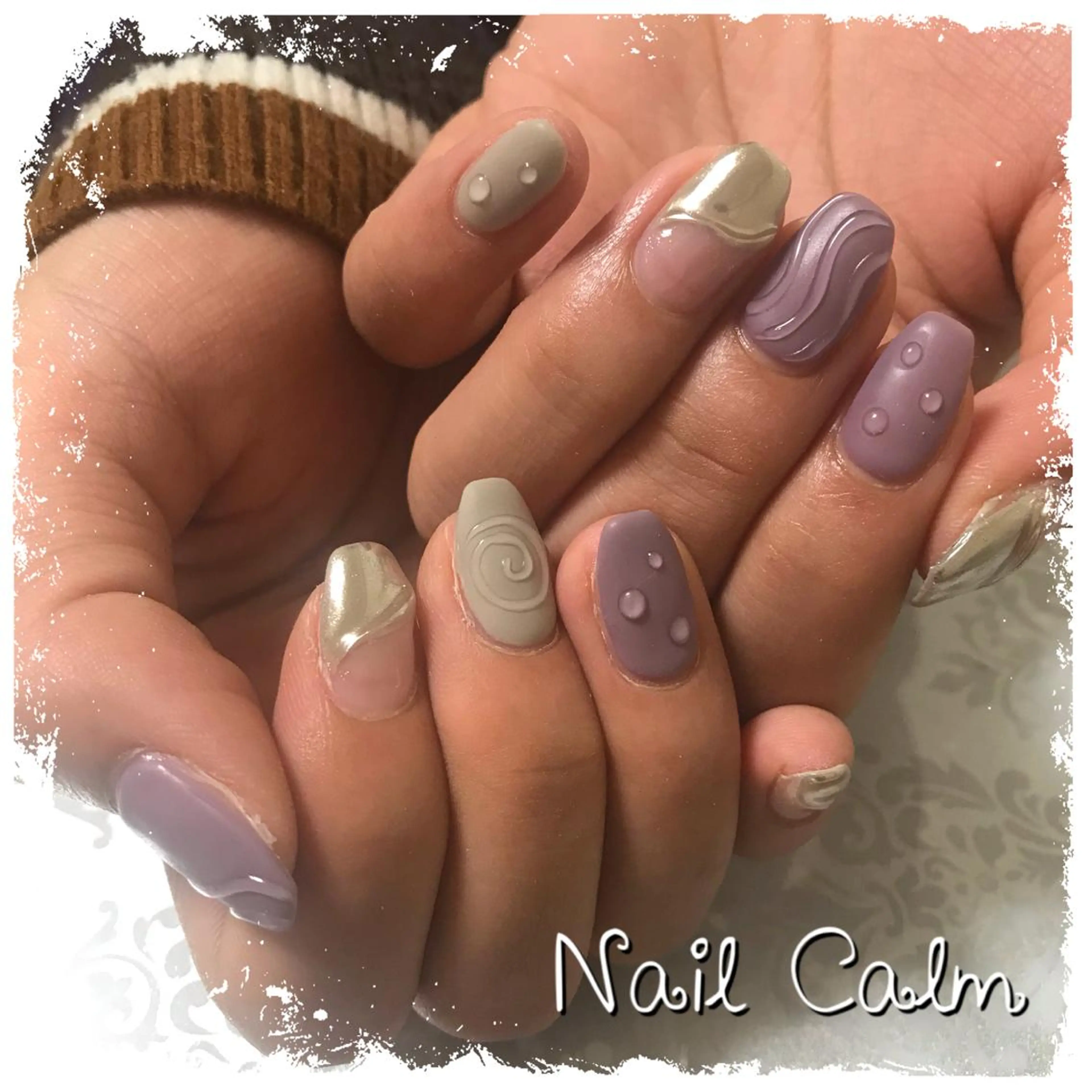 ネイル アートネイル ハンドネイル Nail Calm所属・プライベートサロン Calmのネイルデザイン