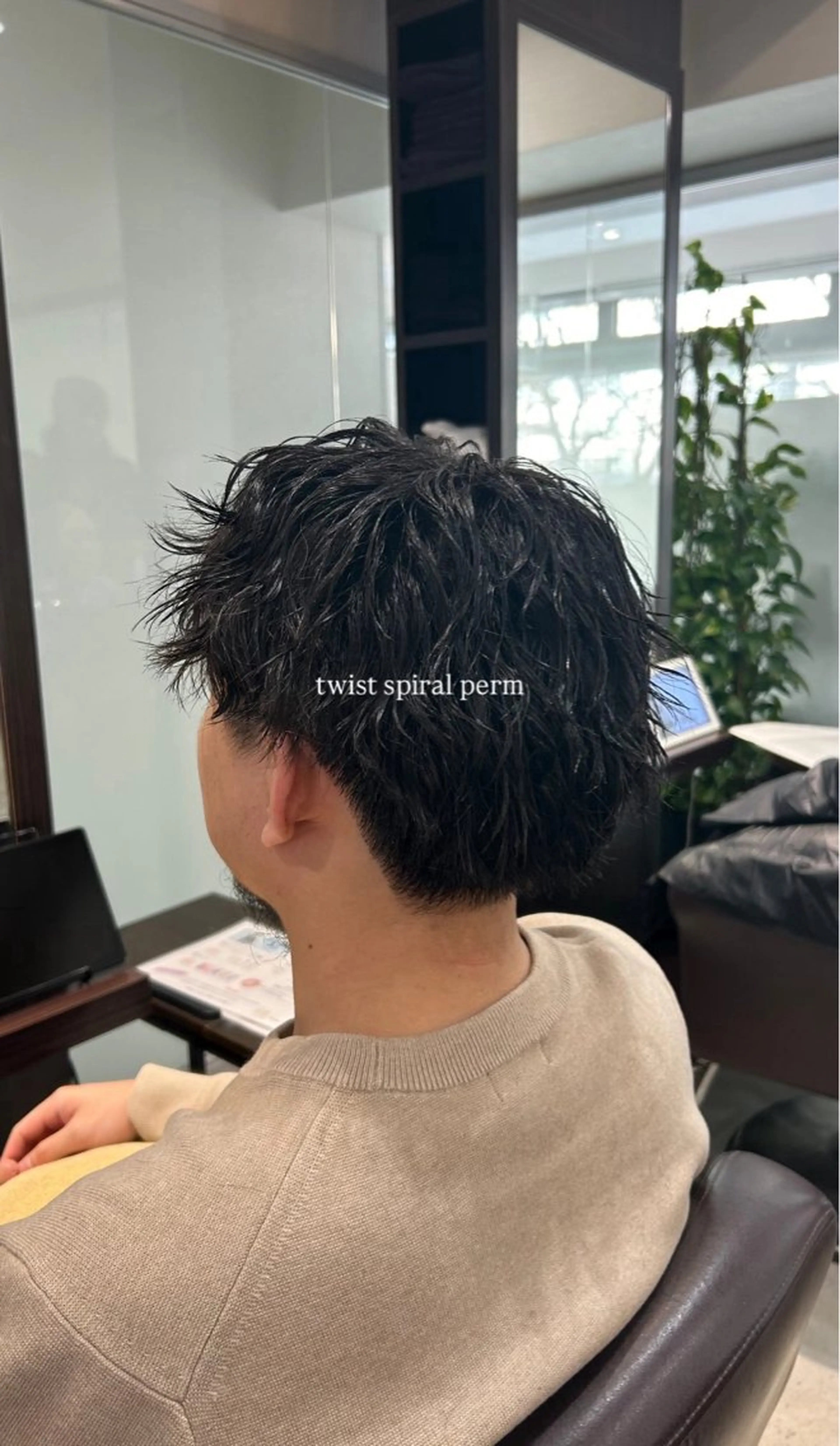 パーマ メンズ カット パーマ ヘッドスパ 坂本奈都美 🎀のヘアスタイル