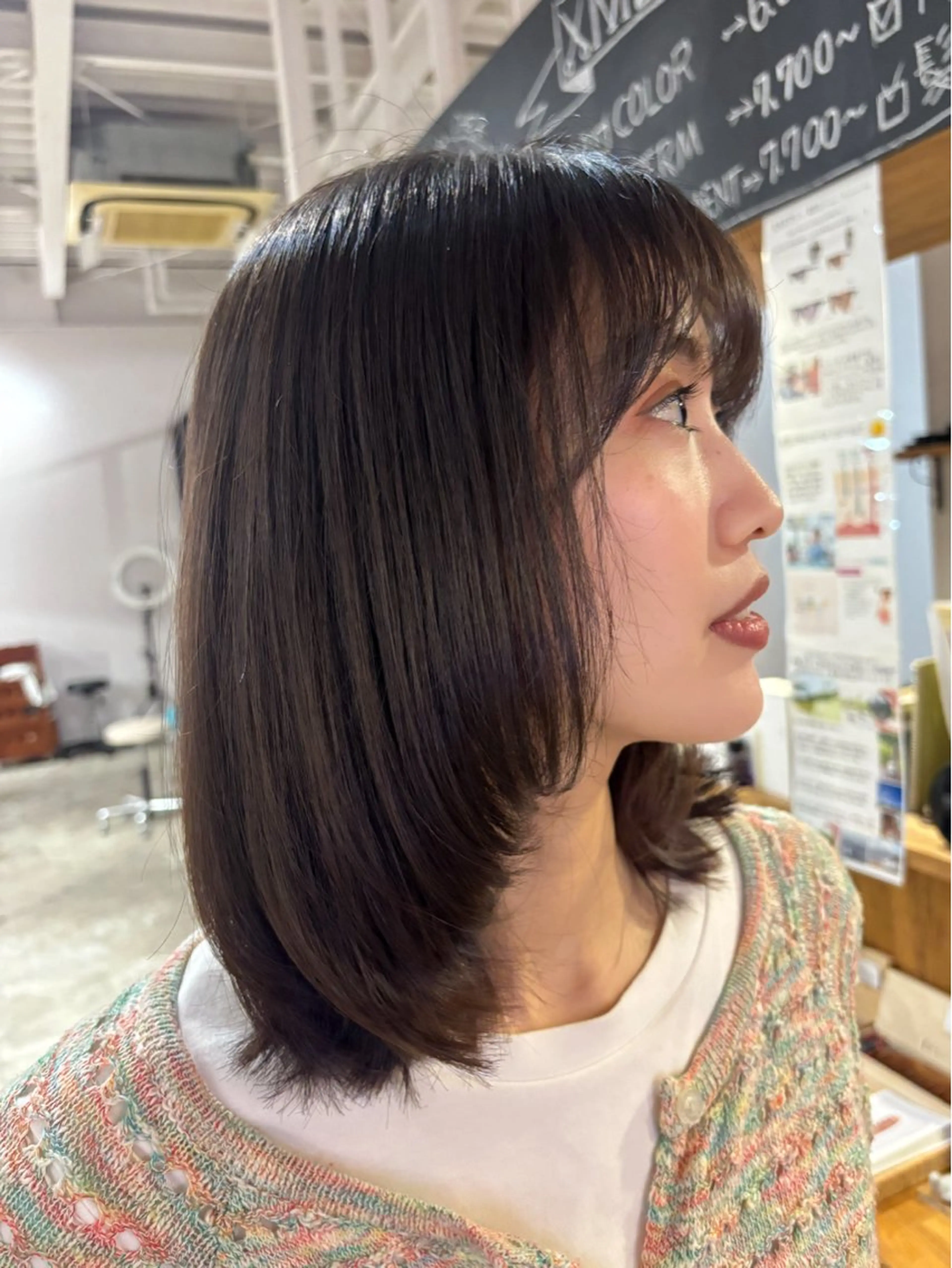 ミディアム レイヤーカット カット DELA  by afloat所属・はっとり ななせのヘアスタイル