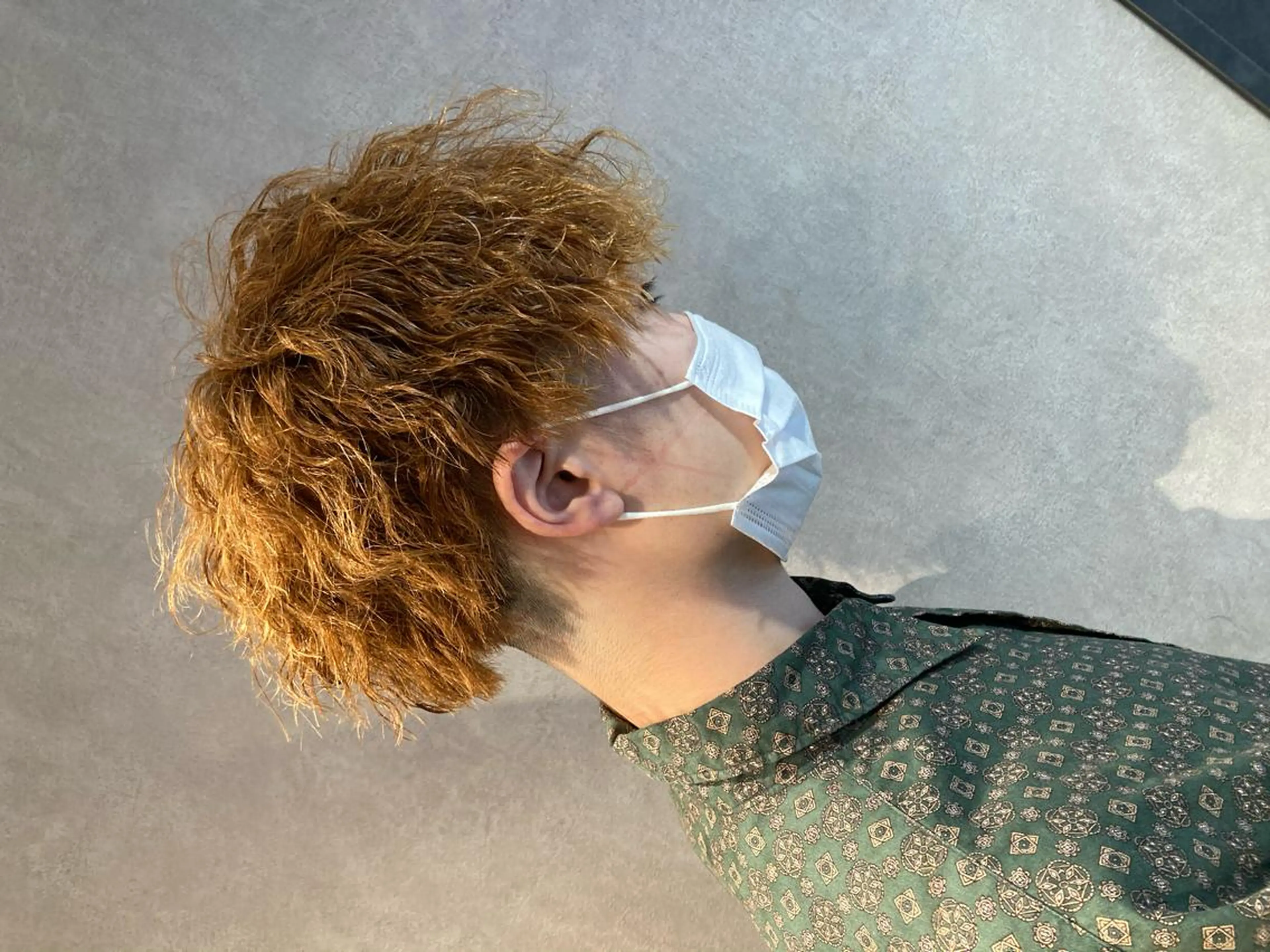 ショート カラー パーマ メンズ 宮下 弦也のヘアスタイル
