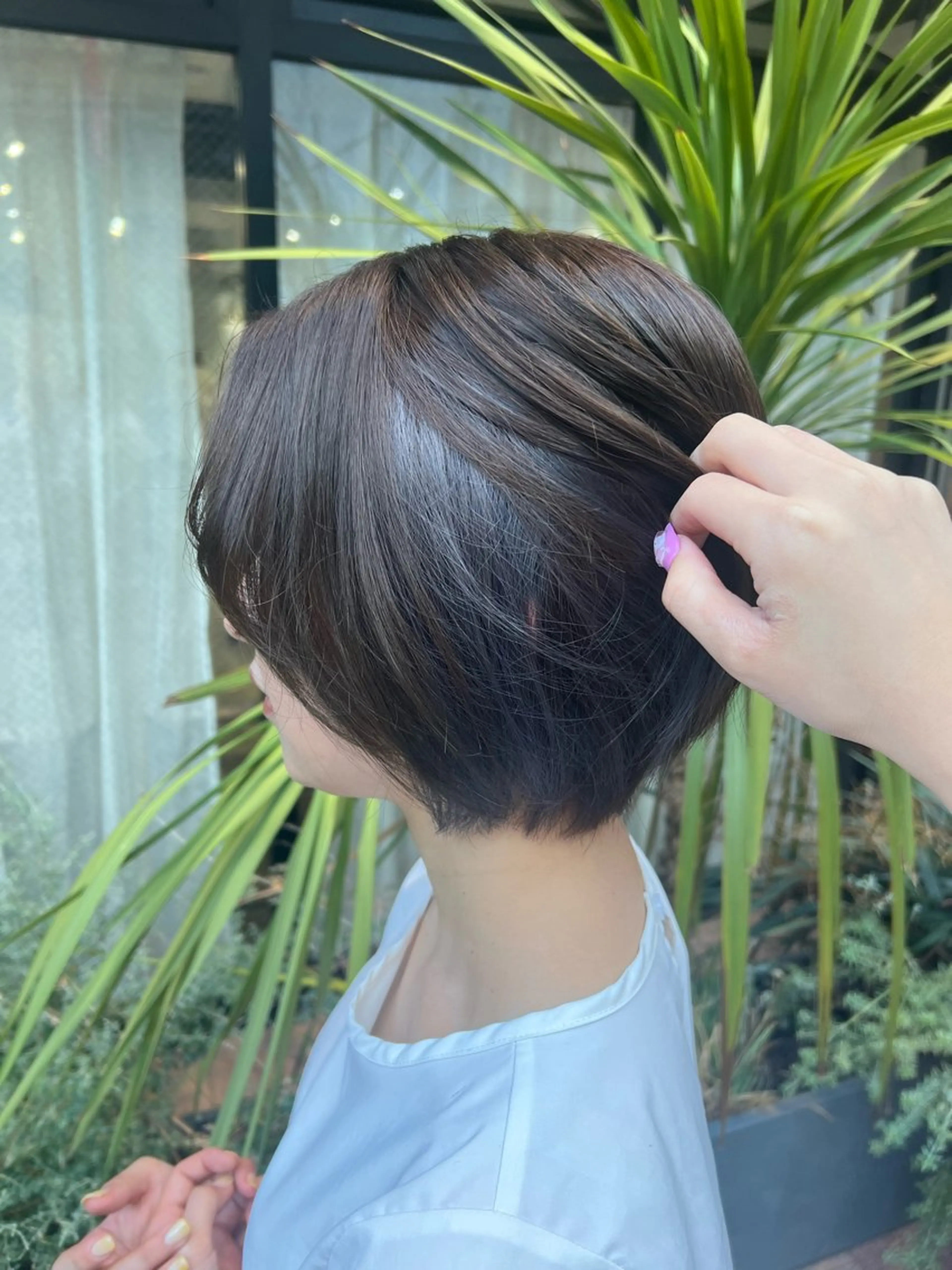 ショート カラー シルバー 髙橋 秀果のヘアスタイル