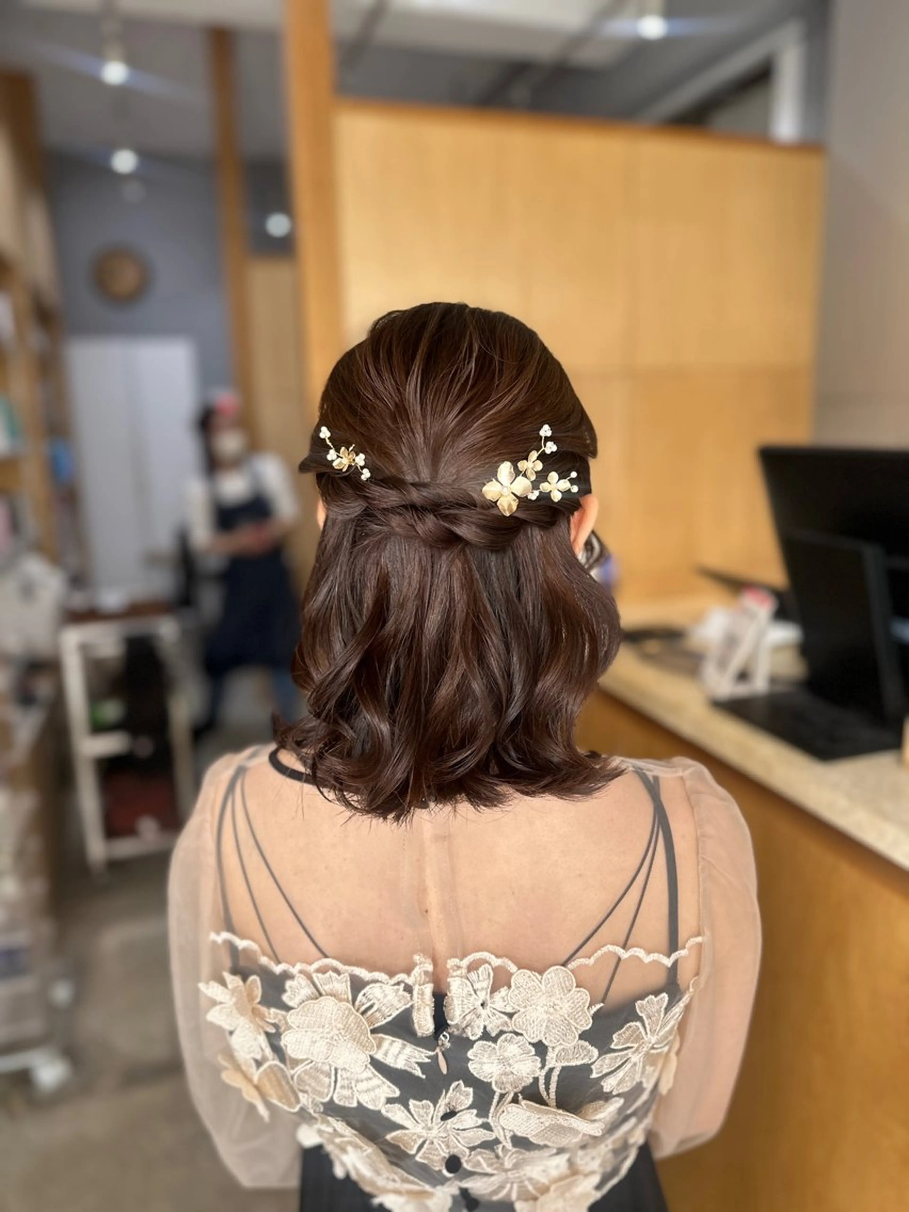 ミディアム ボブ ヘアセット miloc MOMOKAのヘアスタイル