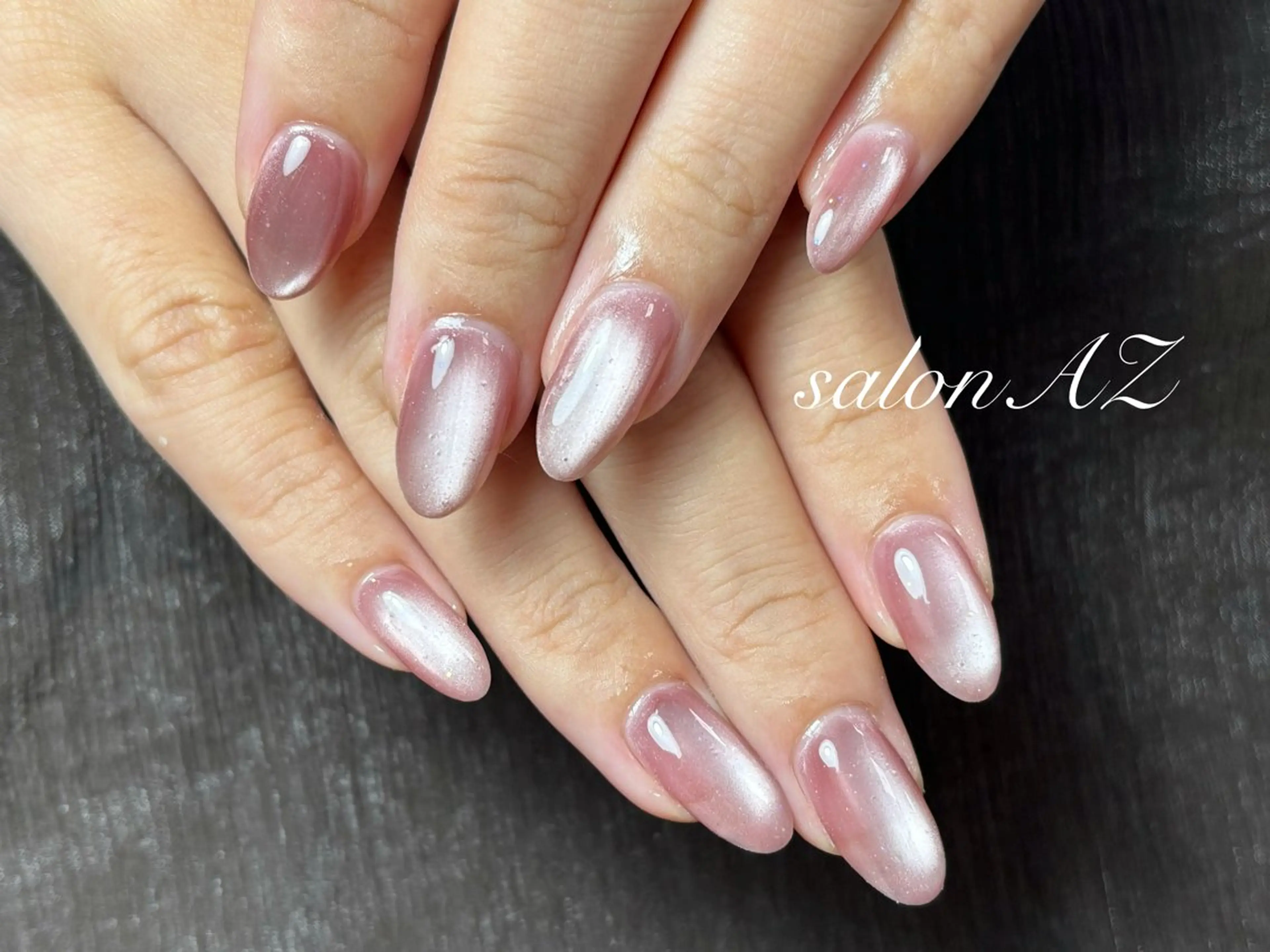 ネイル アートネイル 長さ出し フットネイル フレンチネイル ジェルネイル Salon  AZ所属・salon AZ jr.ネイリストのネイルデザイン