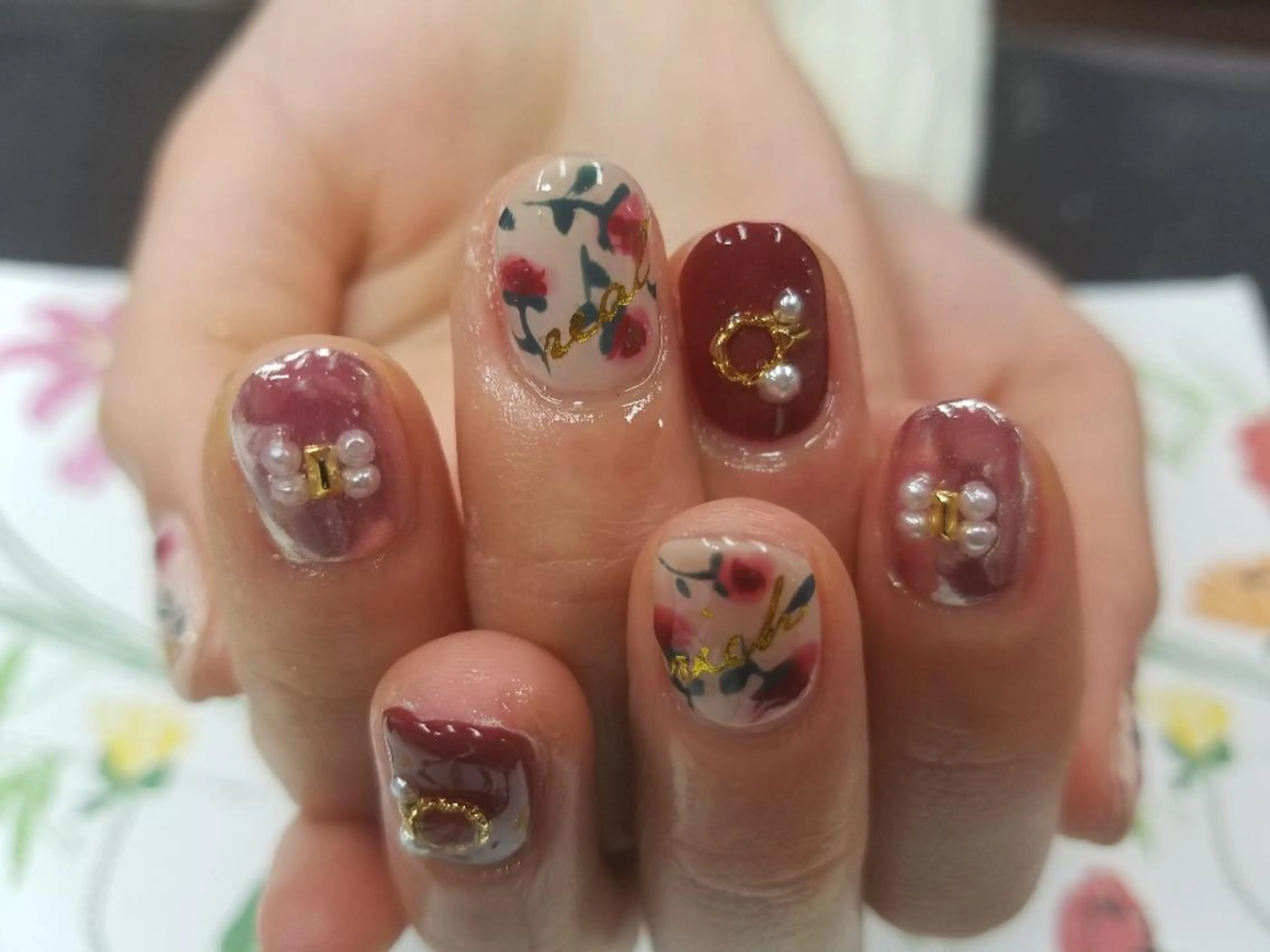ネイル ミラーネイル 持ち込み JuniNail韓国 ネイリストsuのネイルデザイン