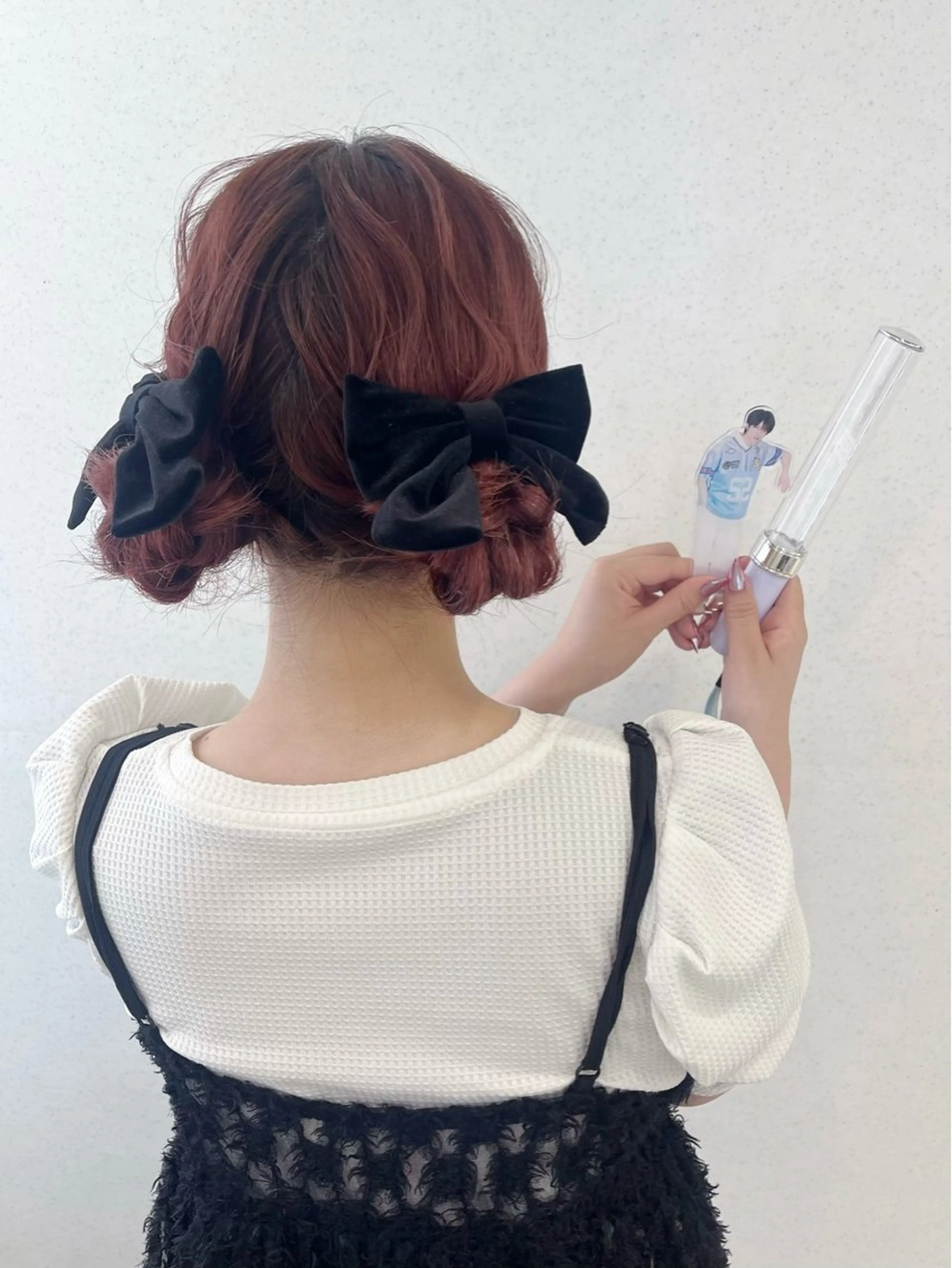 セミロング ヘアアレンジ 🩰ピンクベージュ 💞midori🩰のヘアスタイル