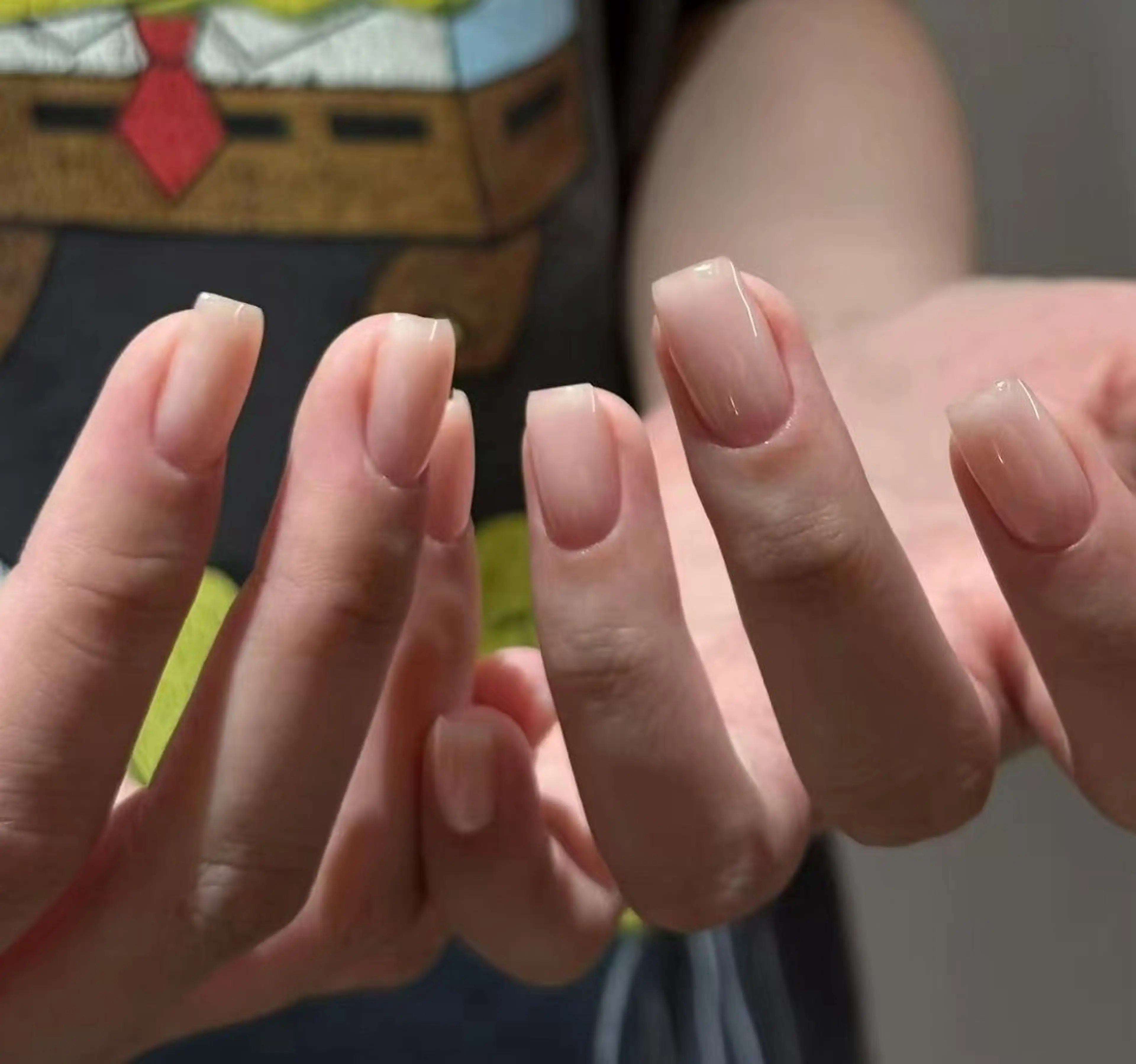 ネイル フラワーネイル フレンチネイル ジェルネイル ガラスフレンチ ハート ハンドネイル BabyYouMi nailのネイルデザイン