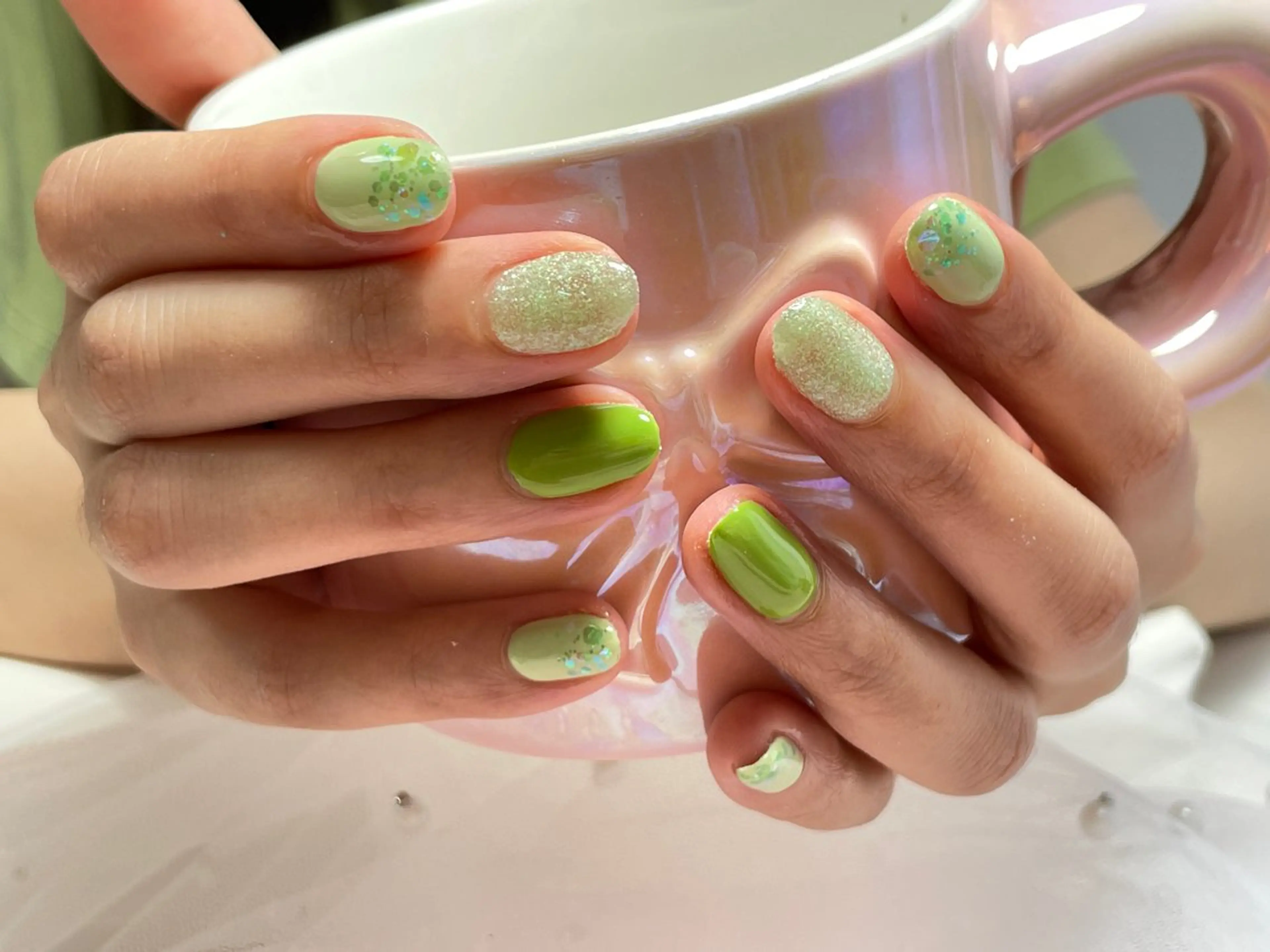 ネイル フレンチネイル マグネットネイル ニュアンスネイル オフィスネイル ワンカラーネイル Mnail _KKのネイルデザイン