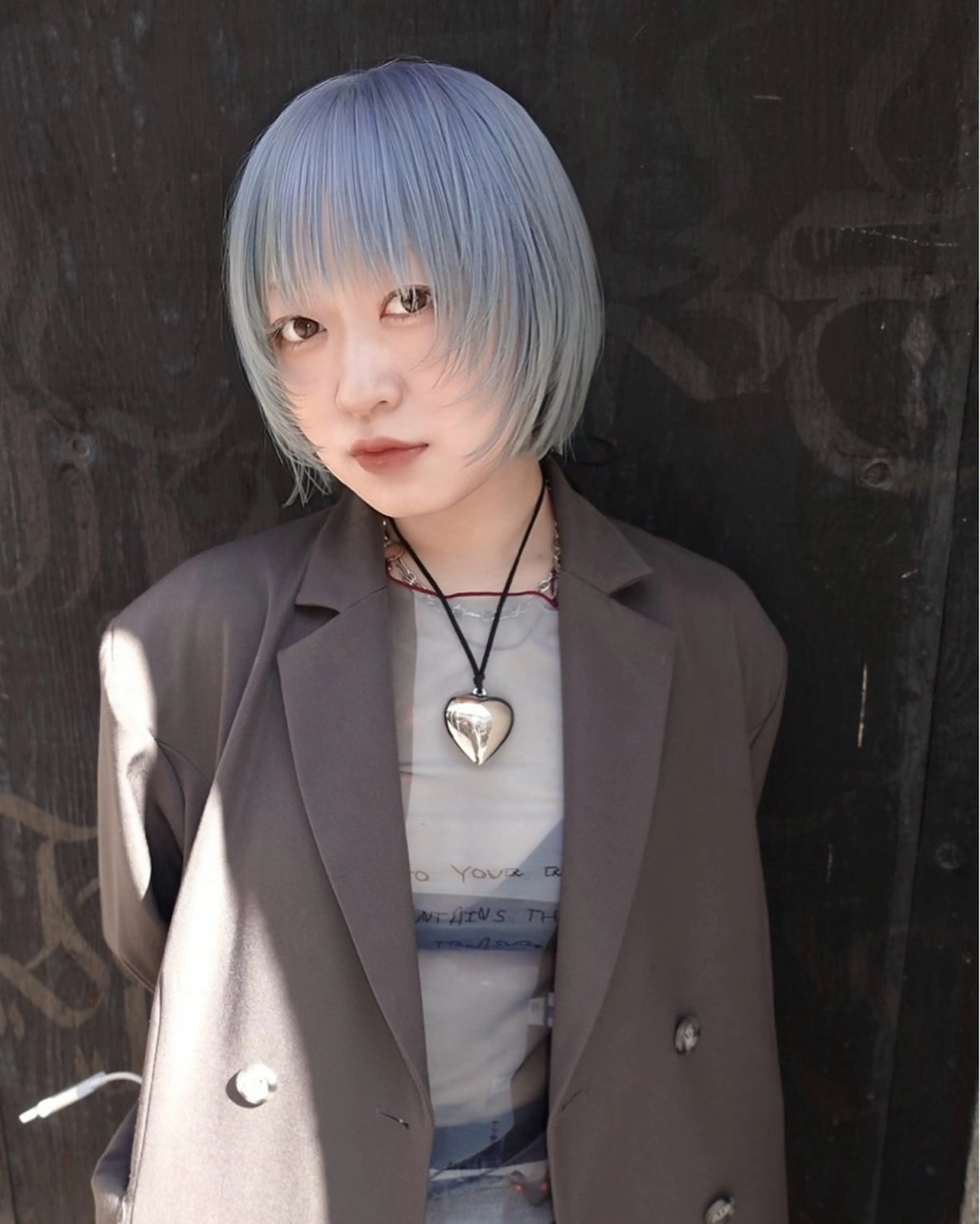 ショート ヘアカラー トリートメント Null 表参道所属・岩下昂世/ ハイトーン/デザインのヘアスタイル