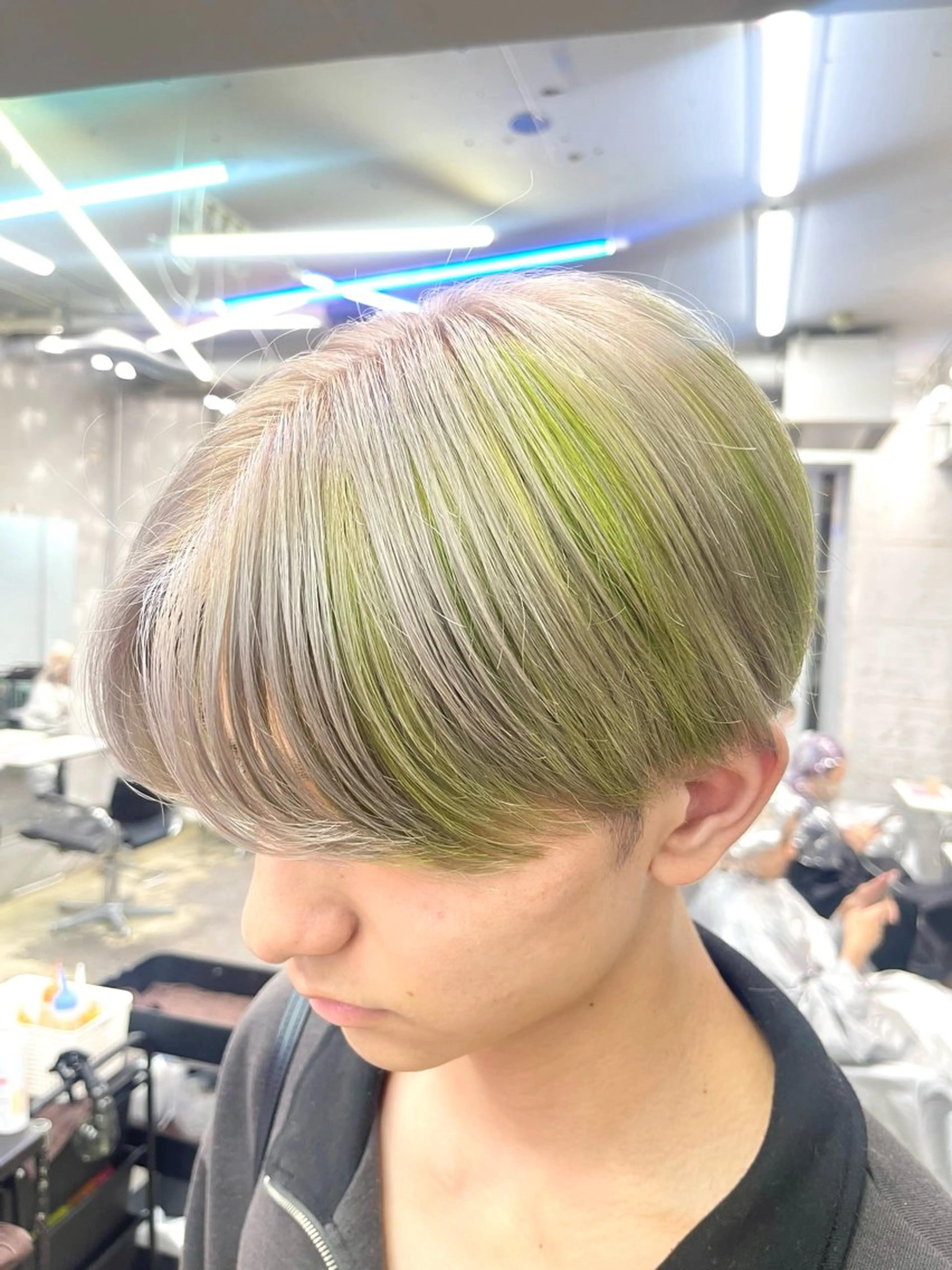 ショート カラー メンズ ハイトーン/モード なヘア/HIROKIのヘアスタイル