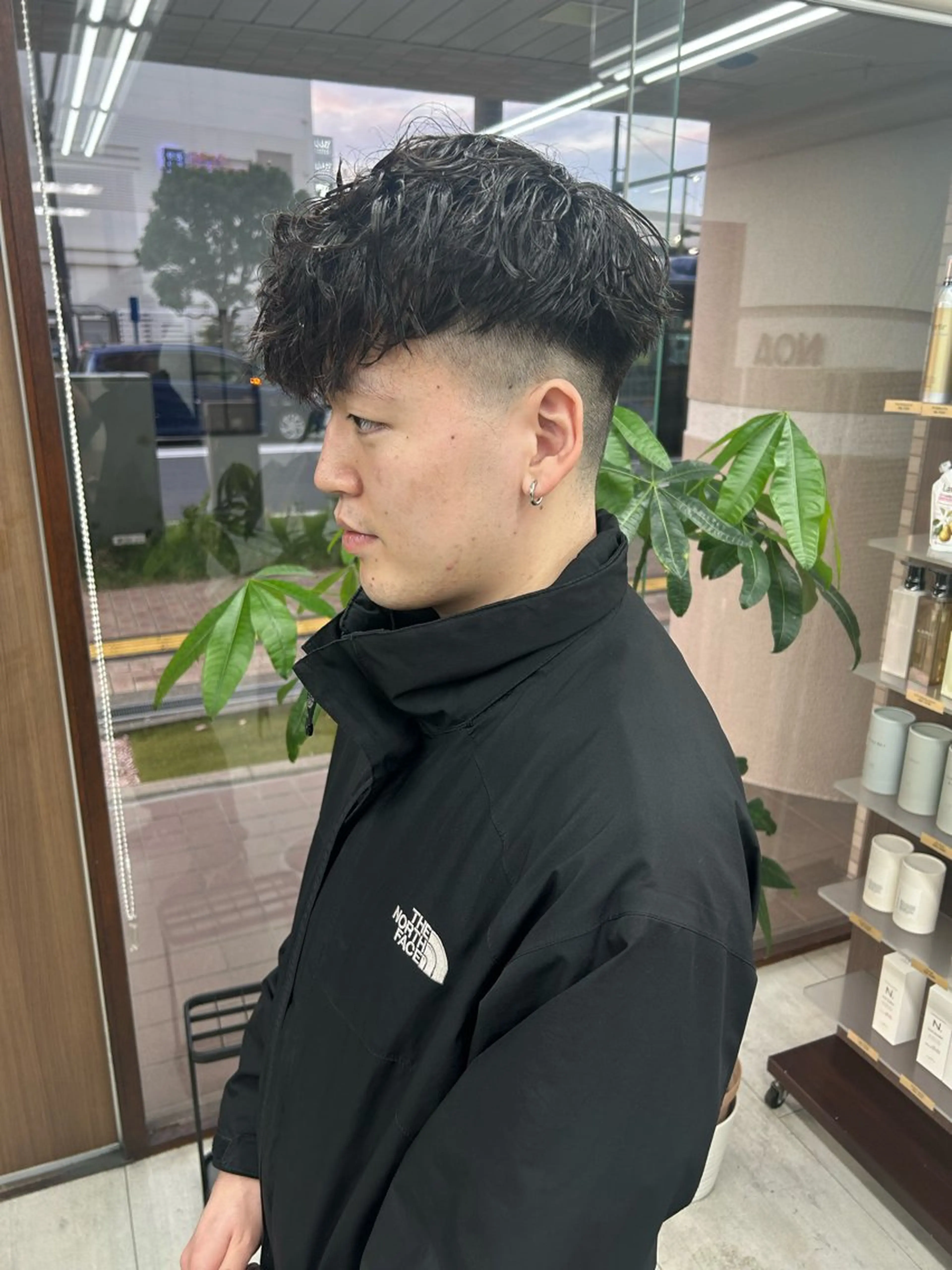 ショート パーマ メンズ スペインカール カット パーマ トレンドメンズパーマ /タカシマダイスケのヘアスタイル