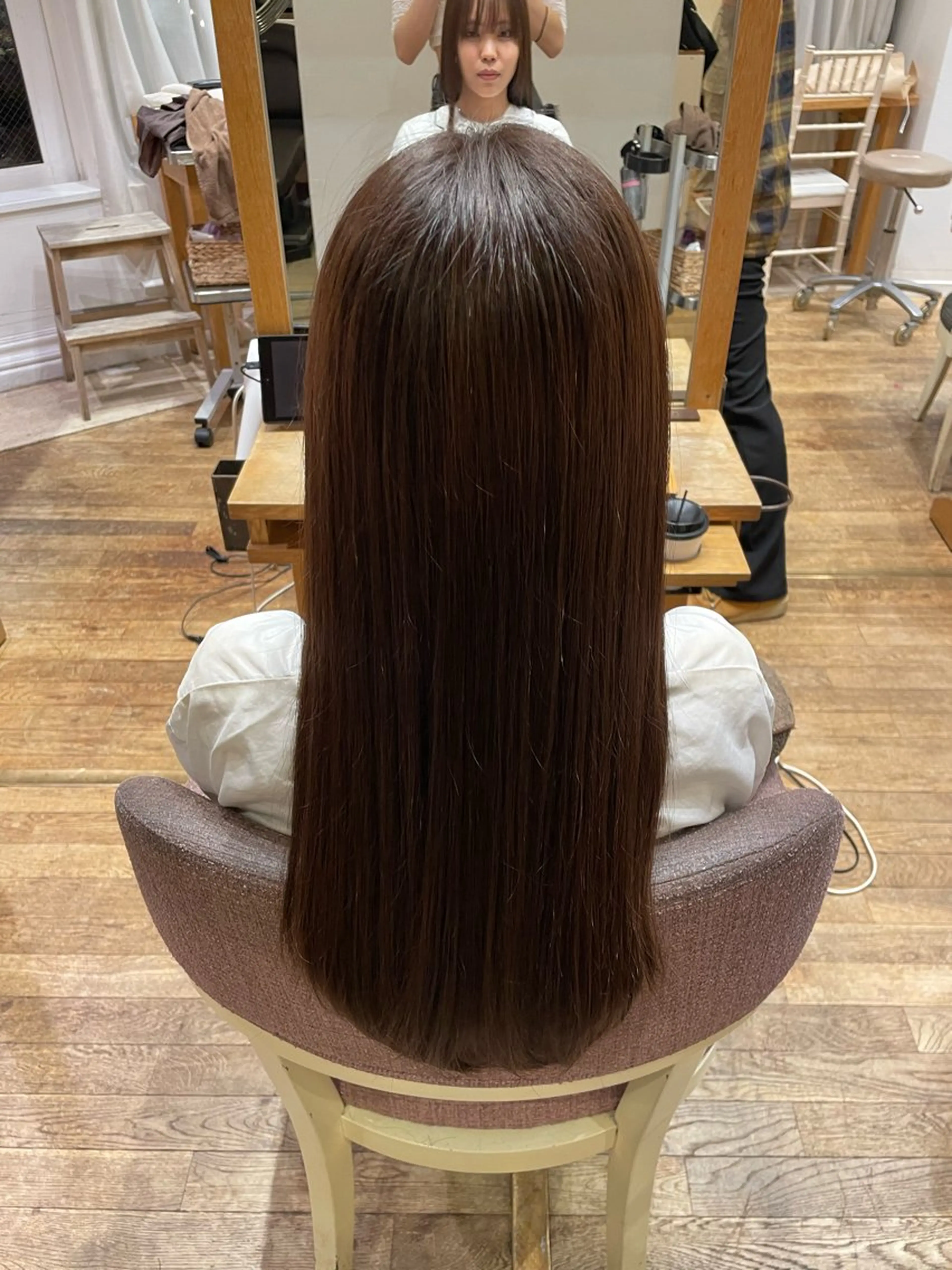 ロング トリートメント カラーモデル募集✨ 嶋 彩芽のヘアスタイル