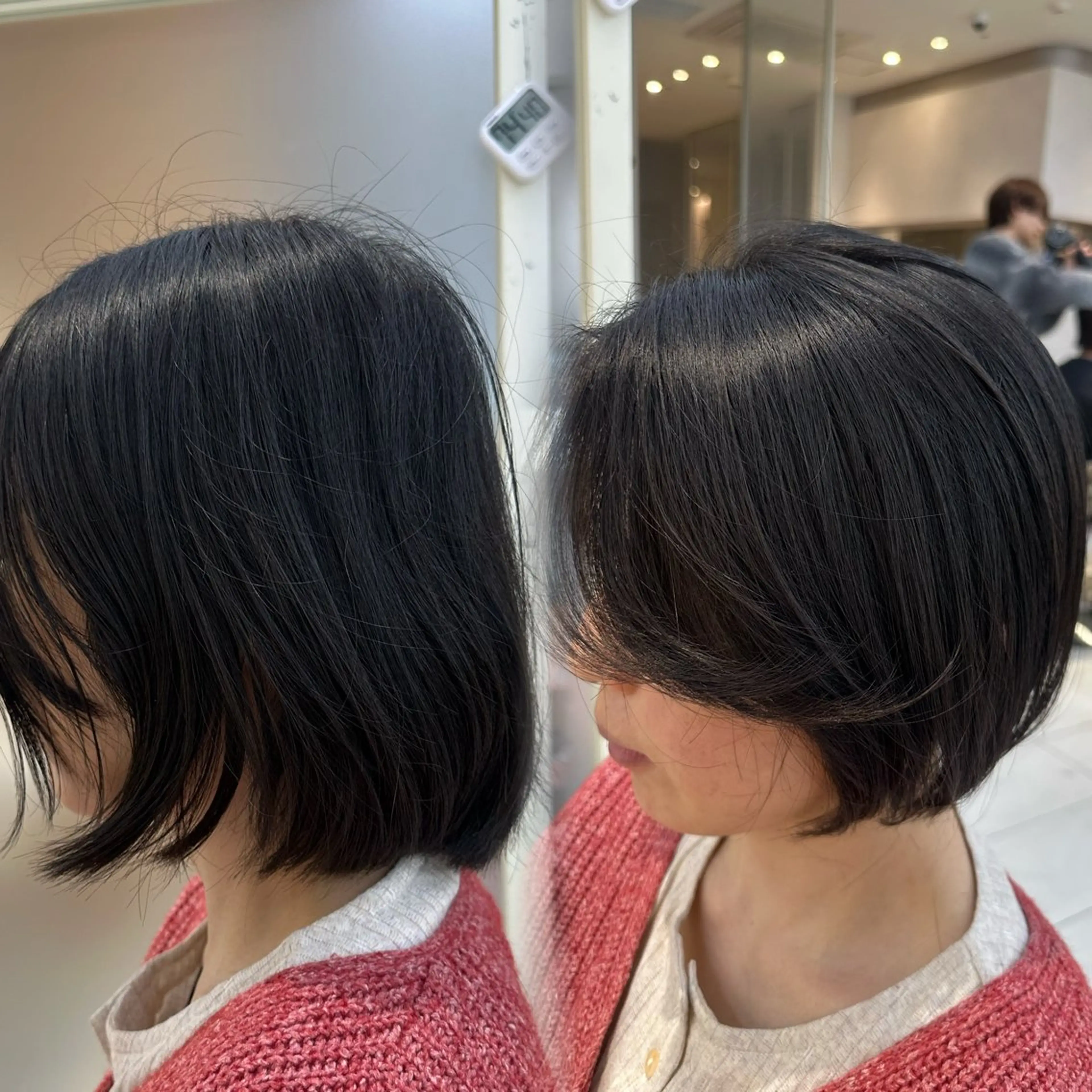 ショート oto🎀×美髪× シースルー前髪🤍のヘアスタイル