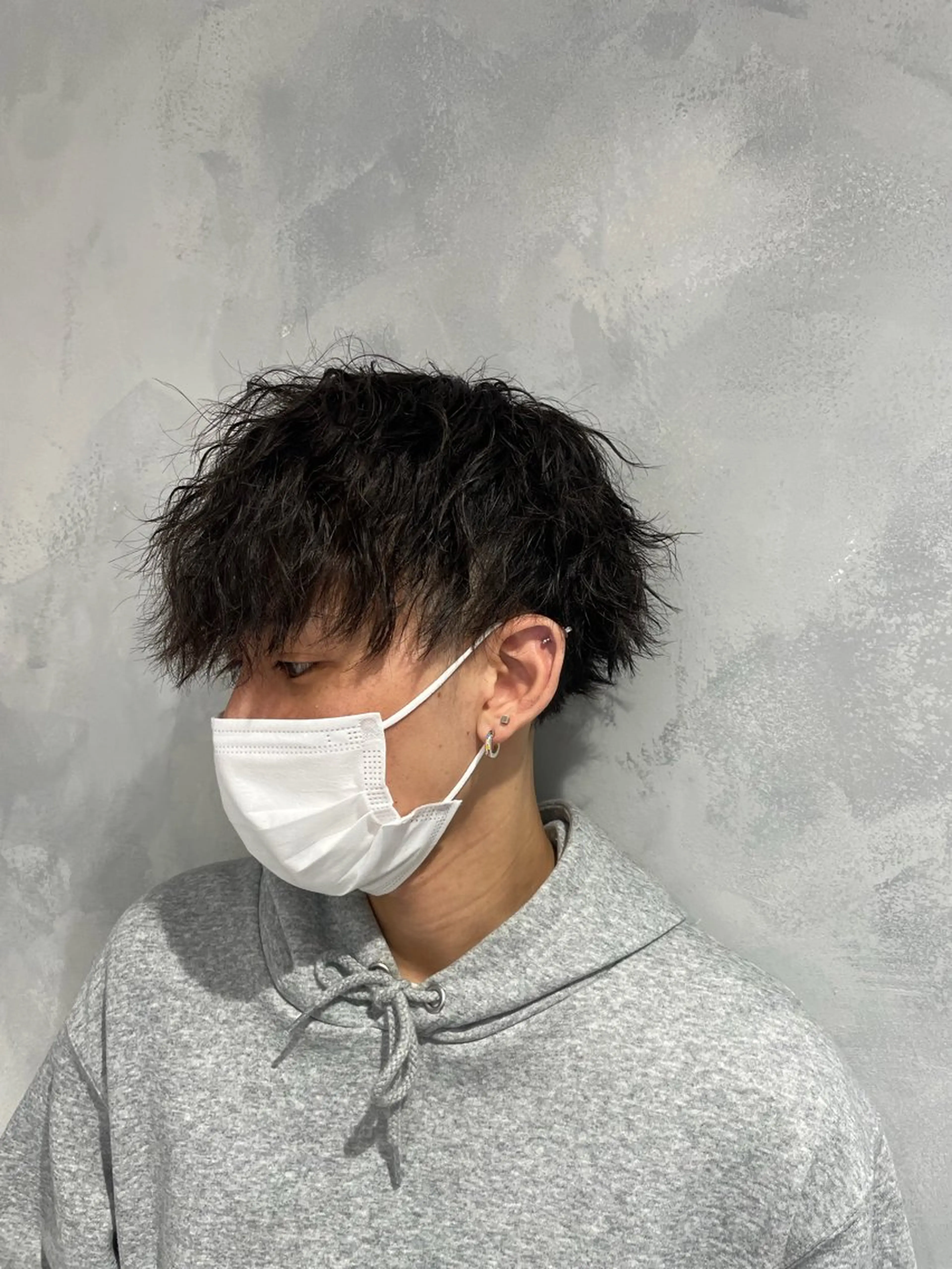 メンズ メンズパーマ メンズツイストパーマ ツイストパーマ カット パーマ 飯田 祥哉のヘアスタイル