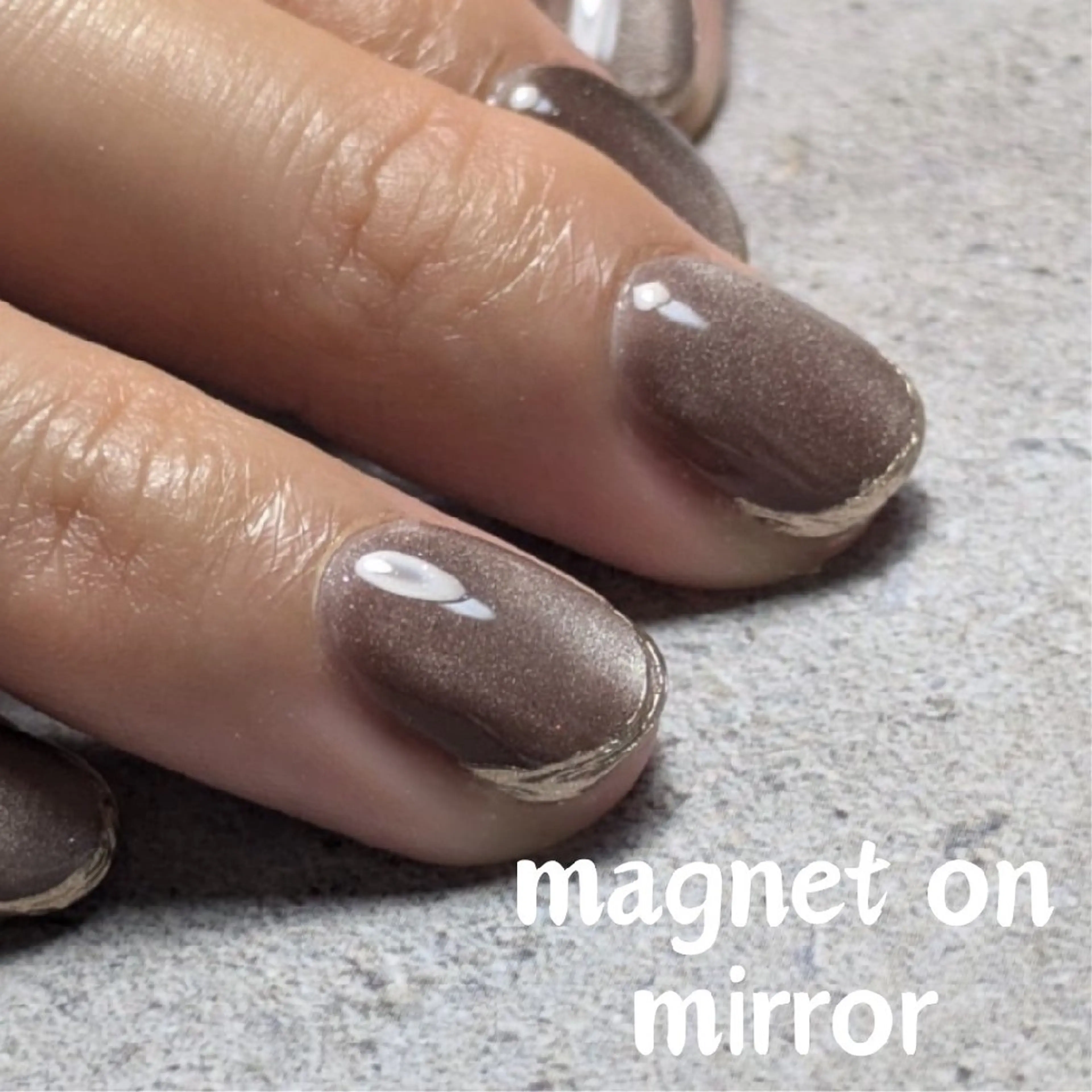 ネイル アートネイル マグネットネイル ミラーネイル ショートネイル s nail sakikoのネイルデザイン