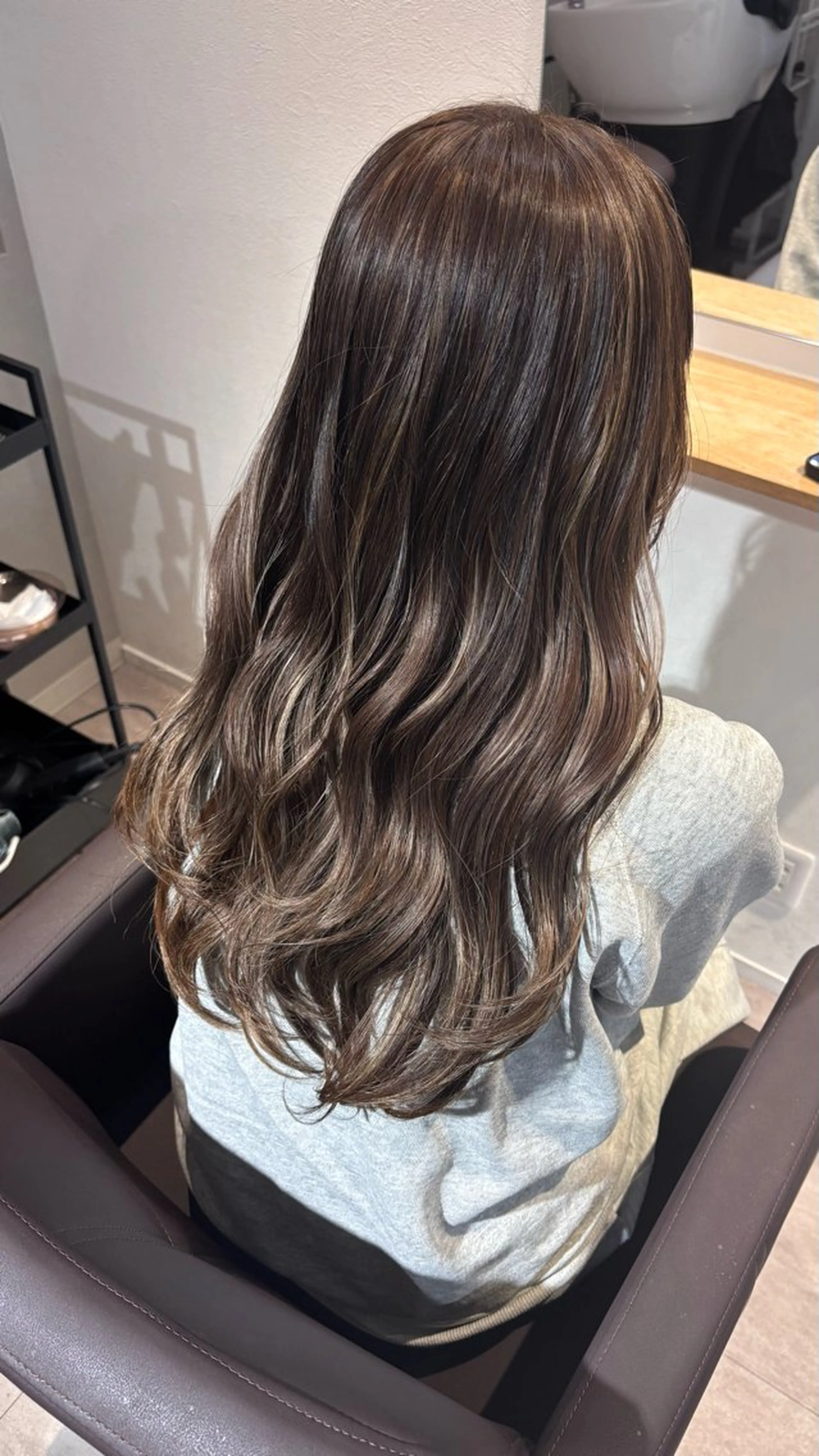 ロング ハイライト Fukuma Karinのヘアスタイル