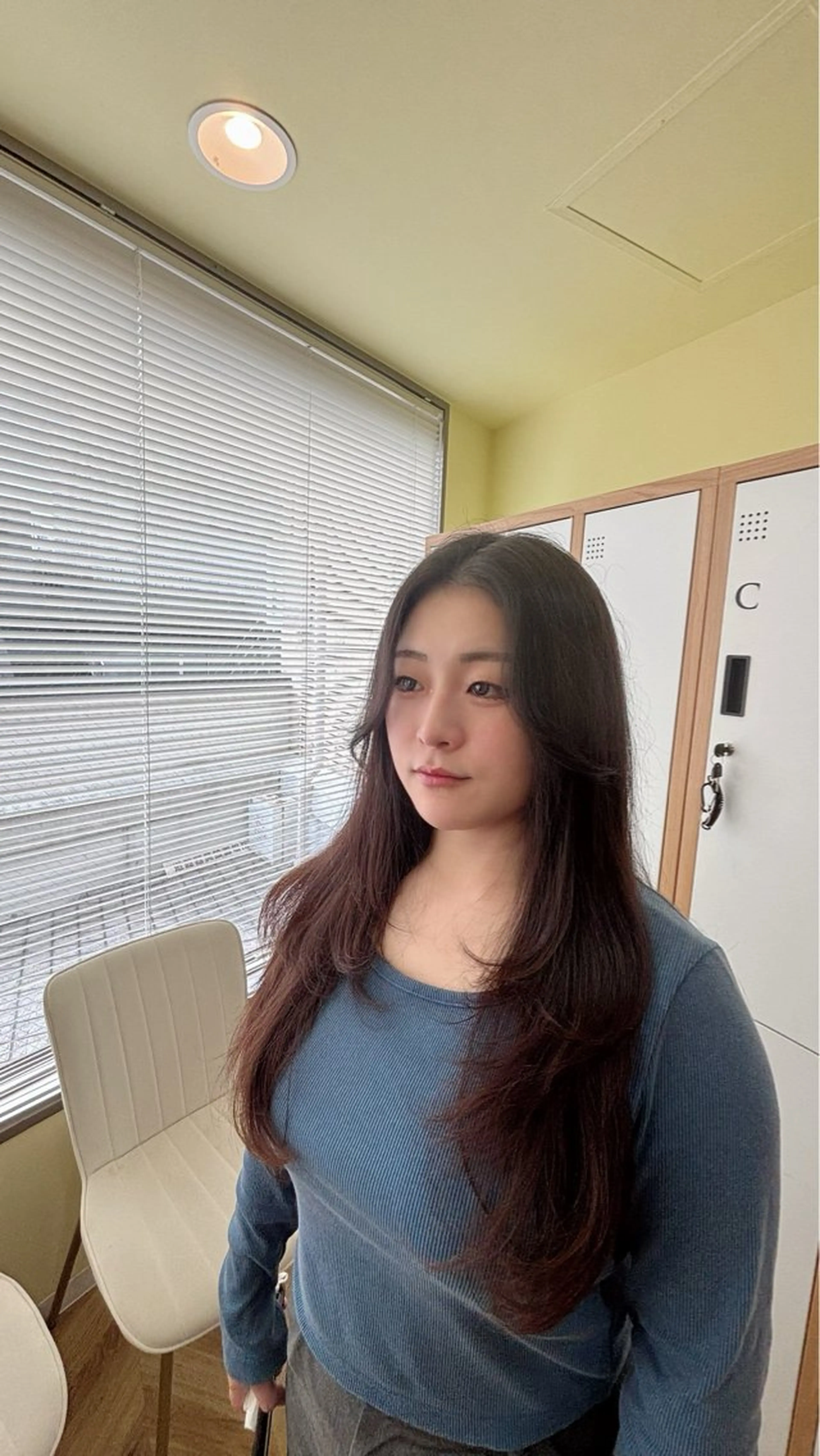 ロング 韓国風ヘア 村上 乃綾のヘアスタイル