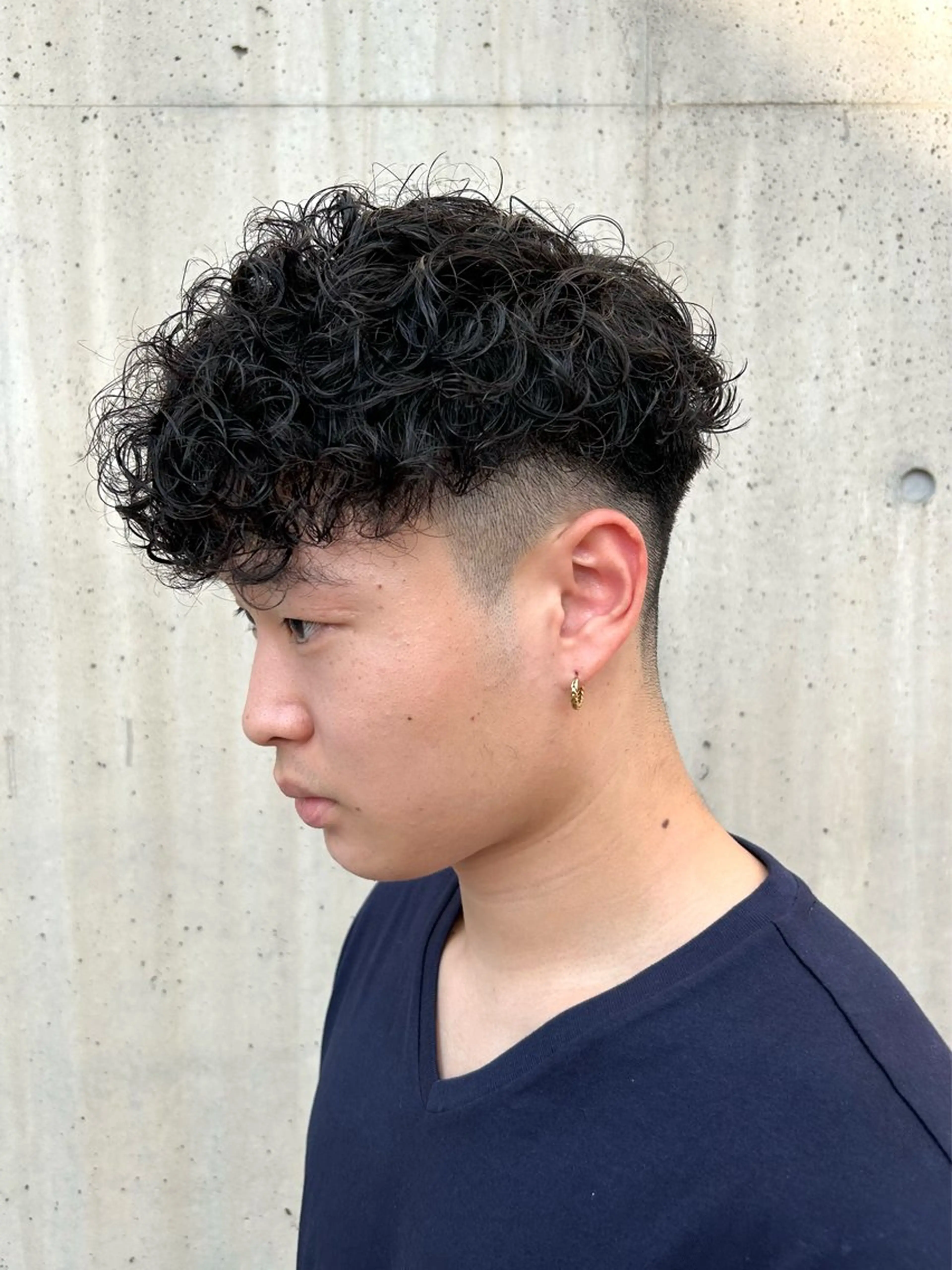 パーマ メンズ 前田 匡蔵のヘアスタイル