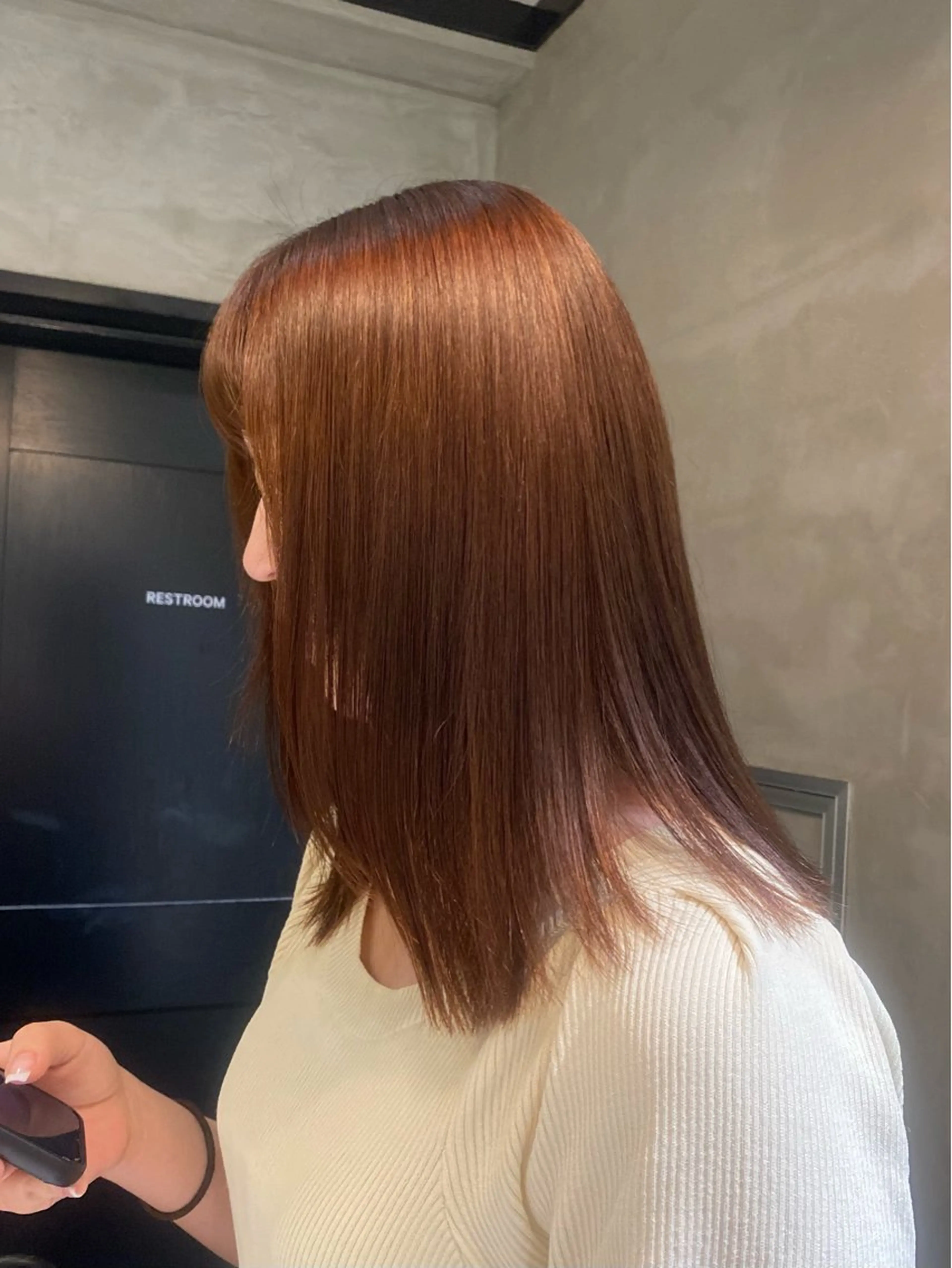 セミロング パーマ 縮毛矯正 トリートメント デザインカラー❤︎ イシイレイのヘアスタイル