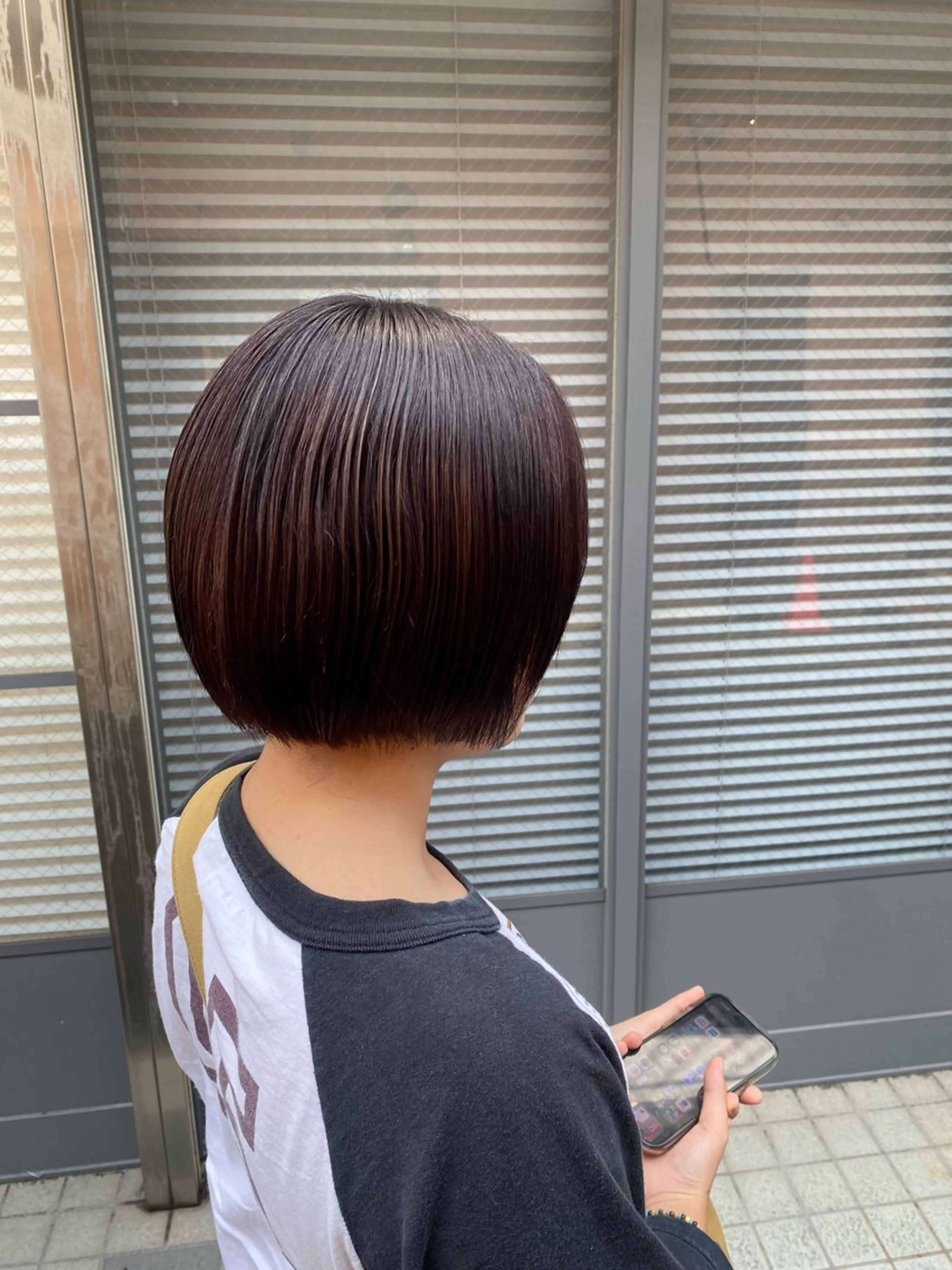 ショート ボブ 艶カラー/パーマ まりん🌟のヘアスタイル