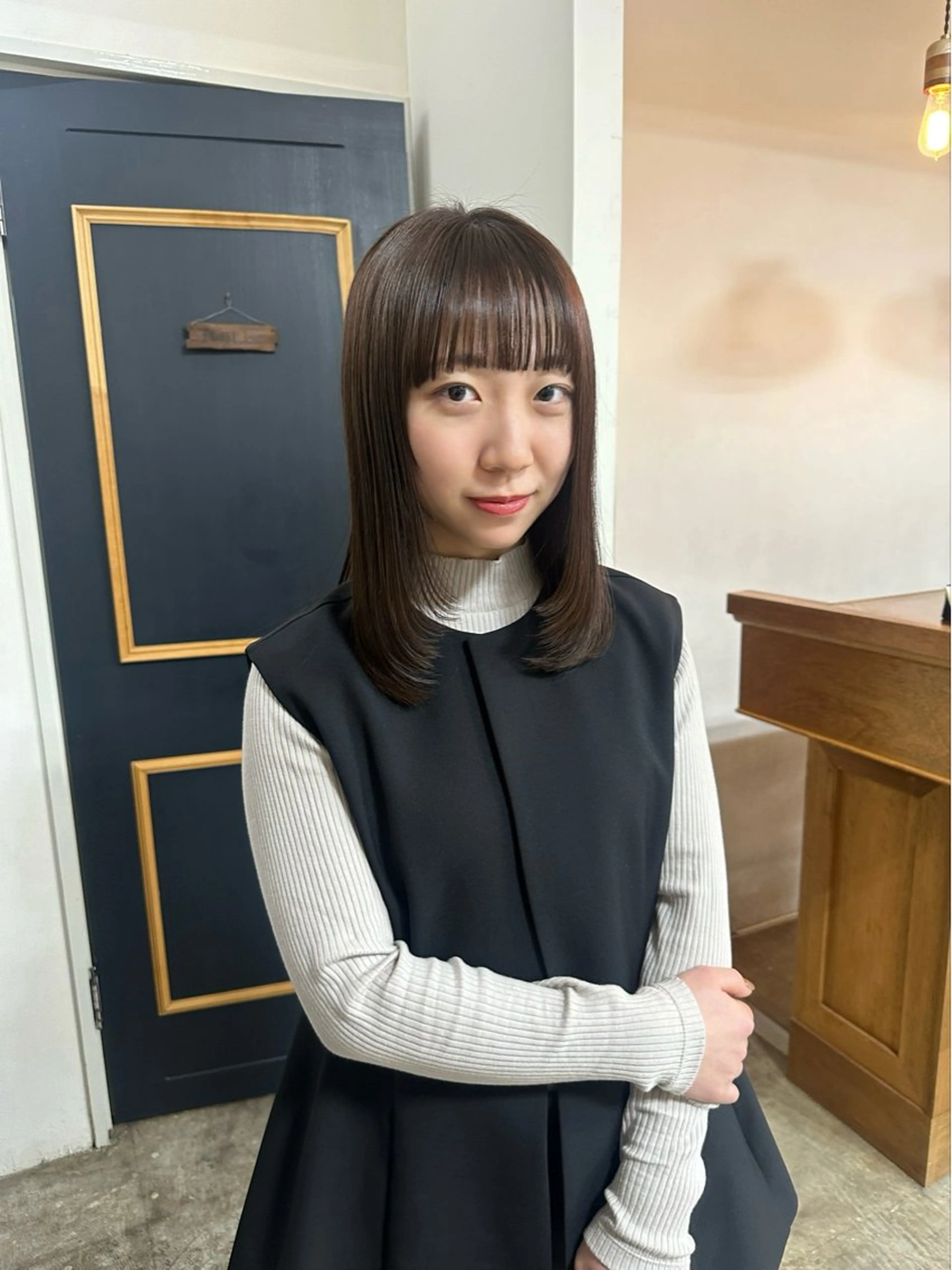 ミディアム レイヤーカット NAGISA 🎀カットモデル🎀のヘアスタイル