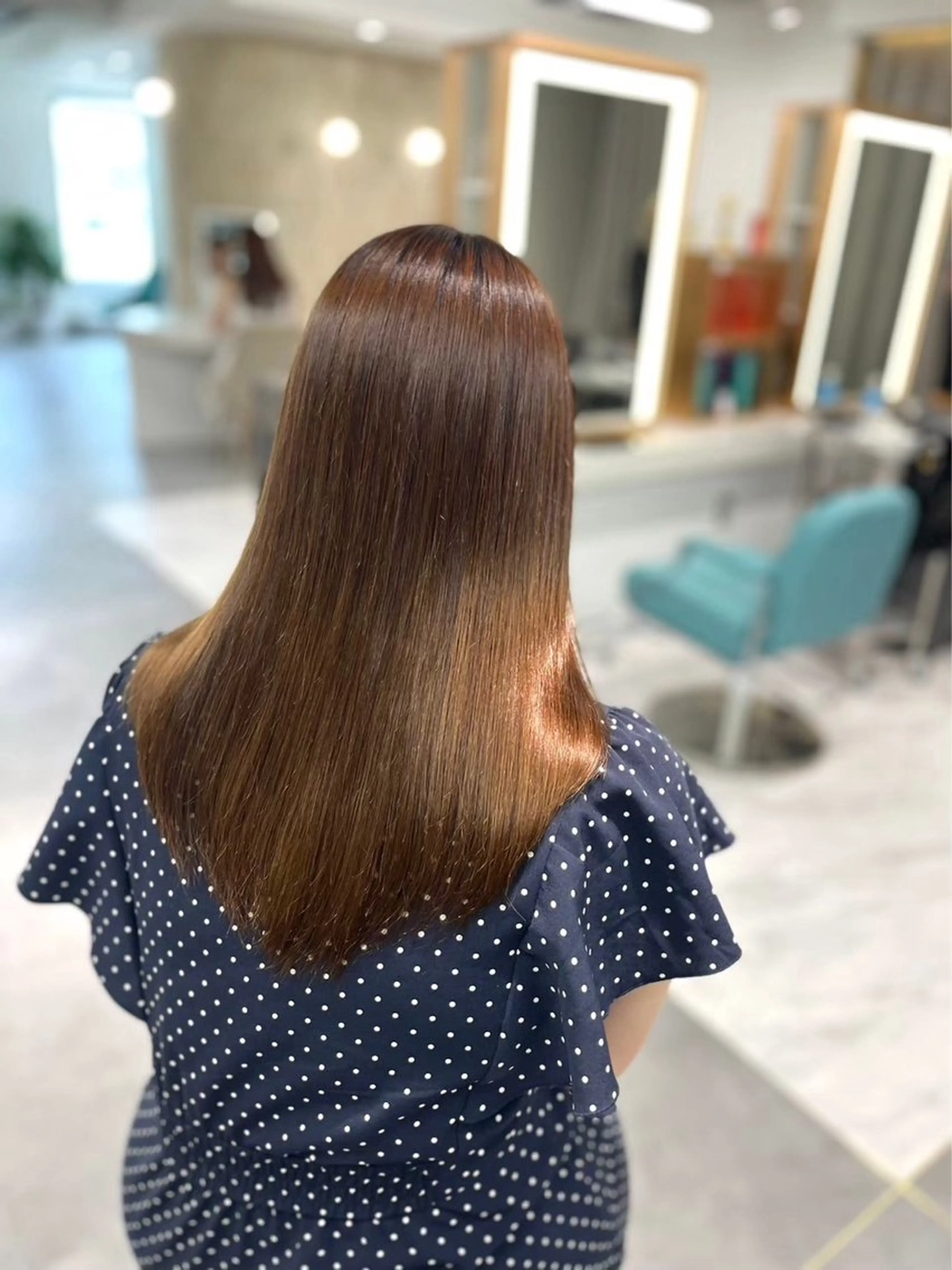 ロング 縮毛矯正 城内 譲のヘアスタイル