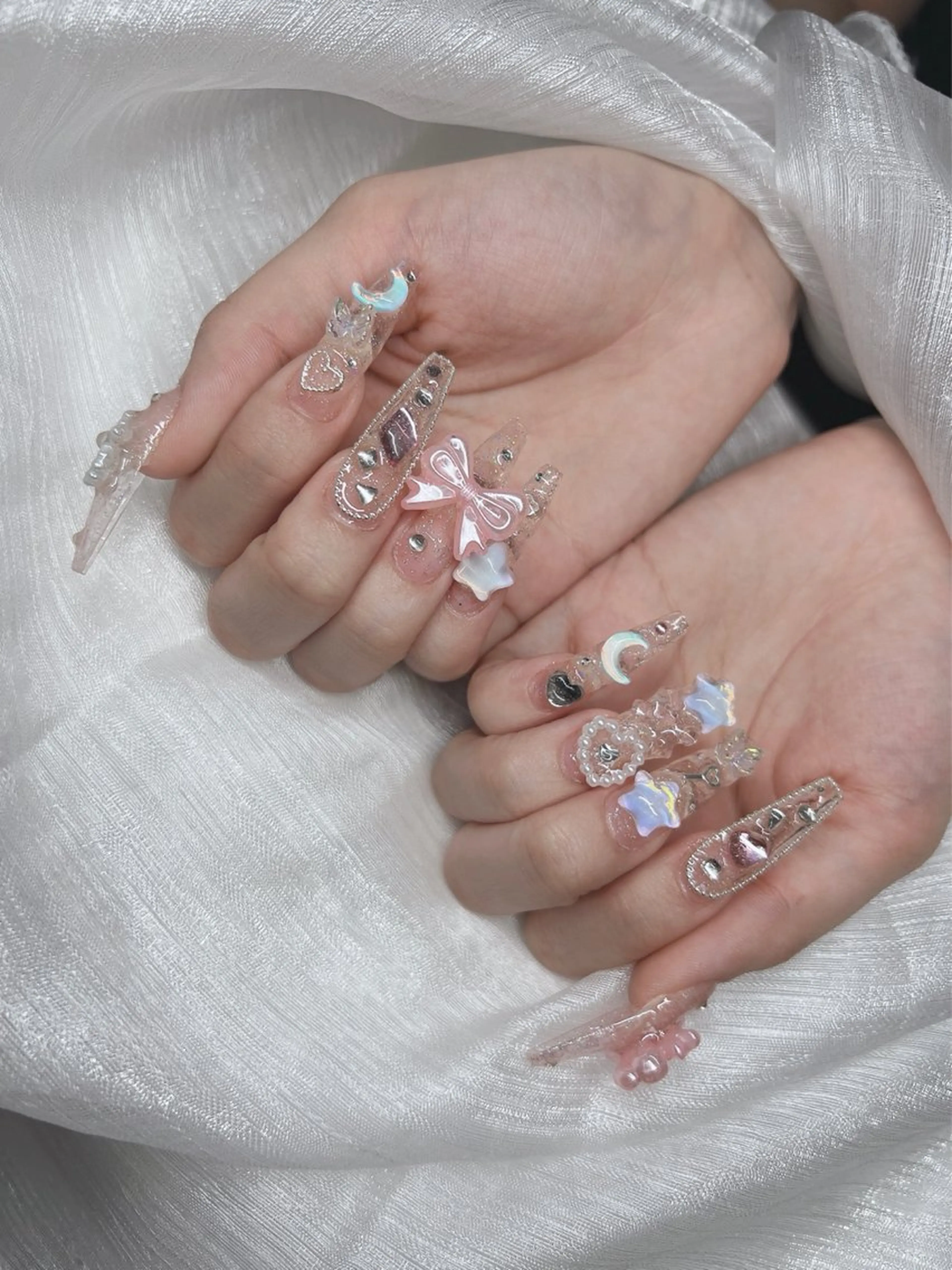 ネイル ハンドネイル Lee Nails チップ長さだし専門店のネイルデザイン