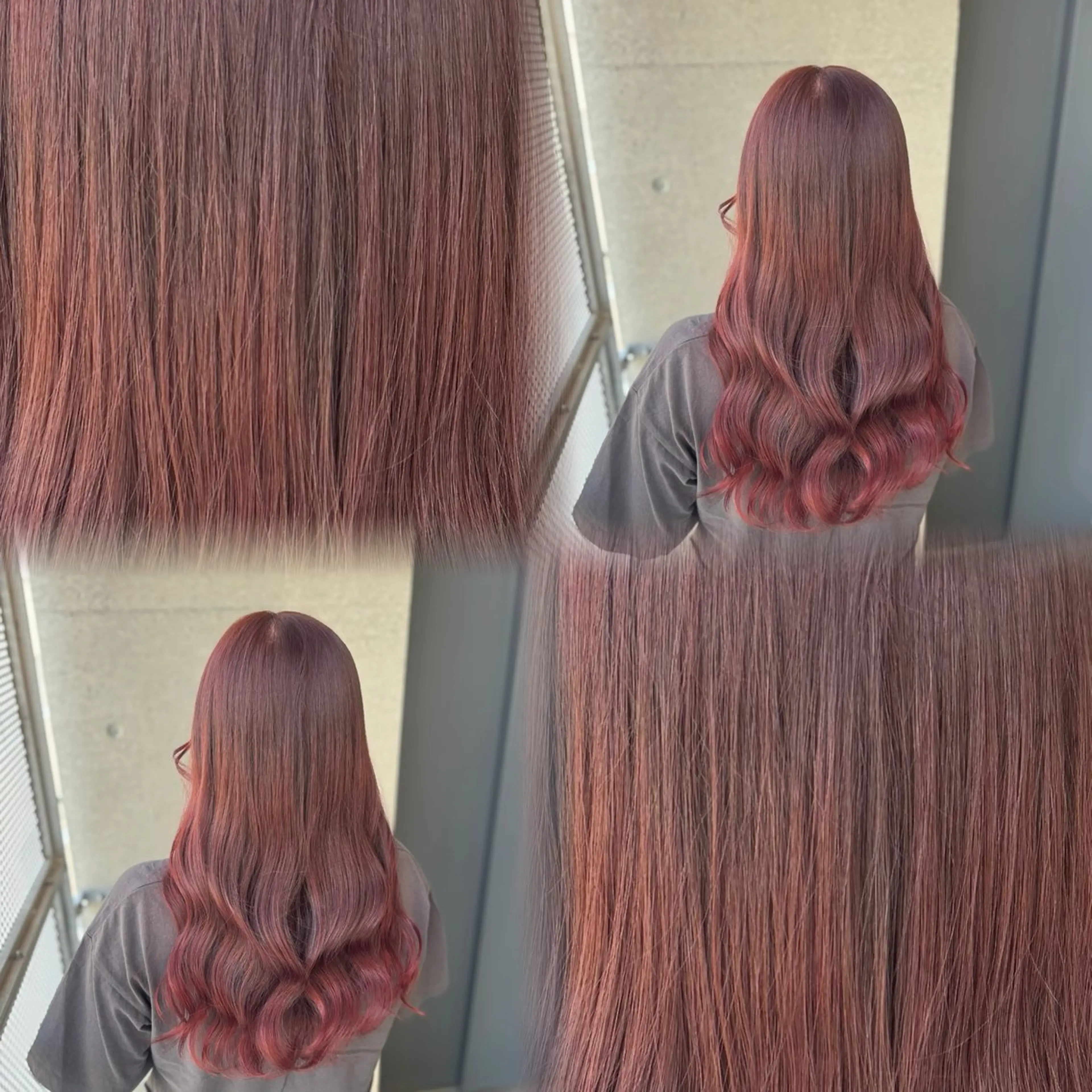 セミロング カラー ヘアカラー トリートメント 髙橋 李里亜のヘアスタイル