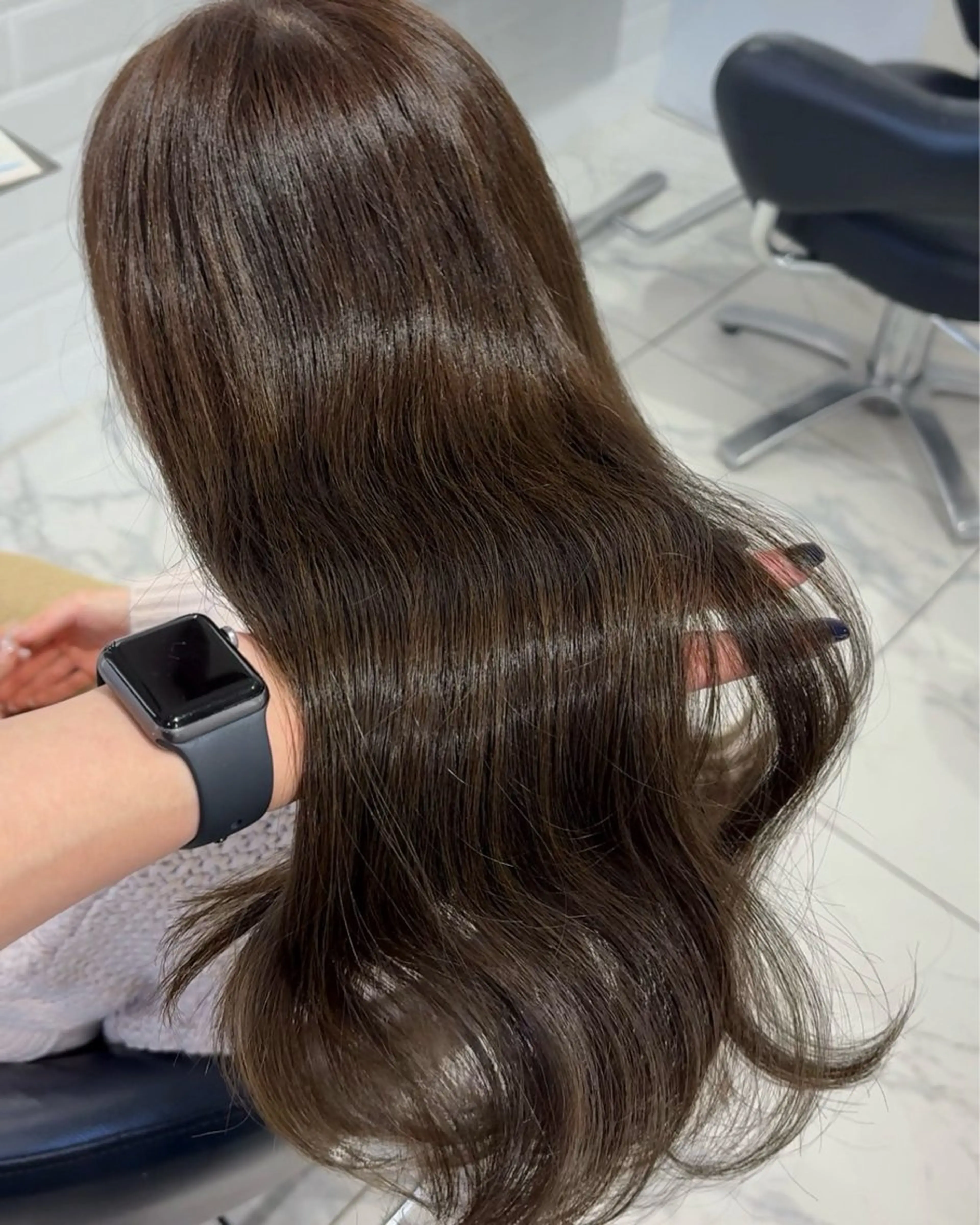 ロング ヘアカラー トリートメント 透明感カラー/ 岡田澪香のヘアスタイル