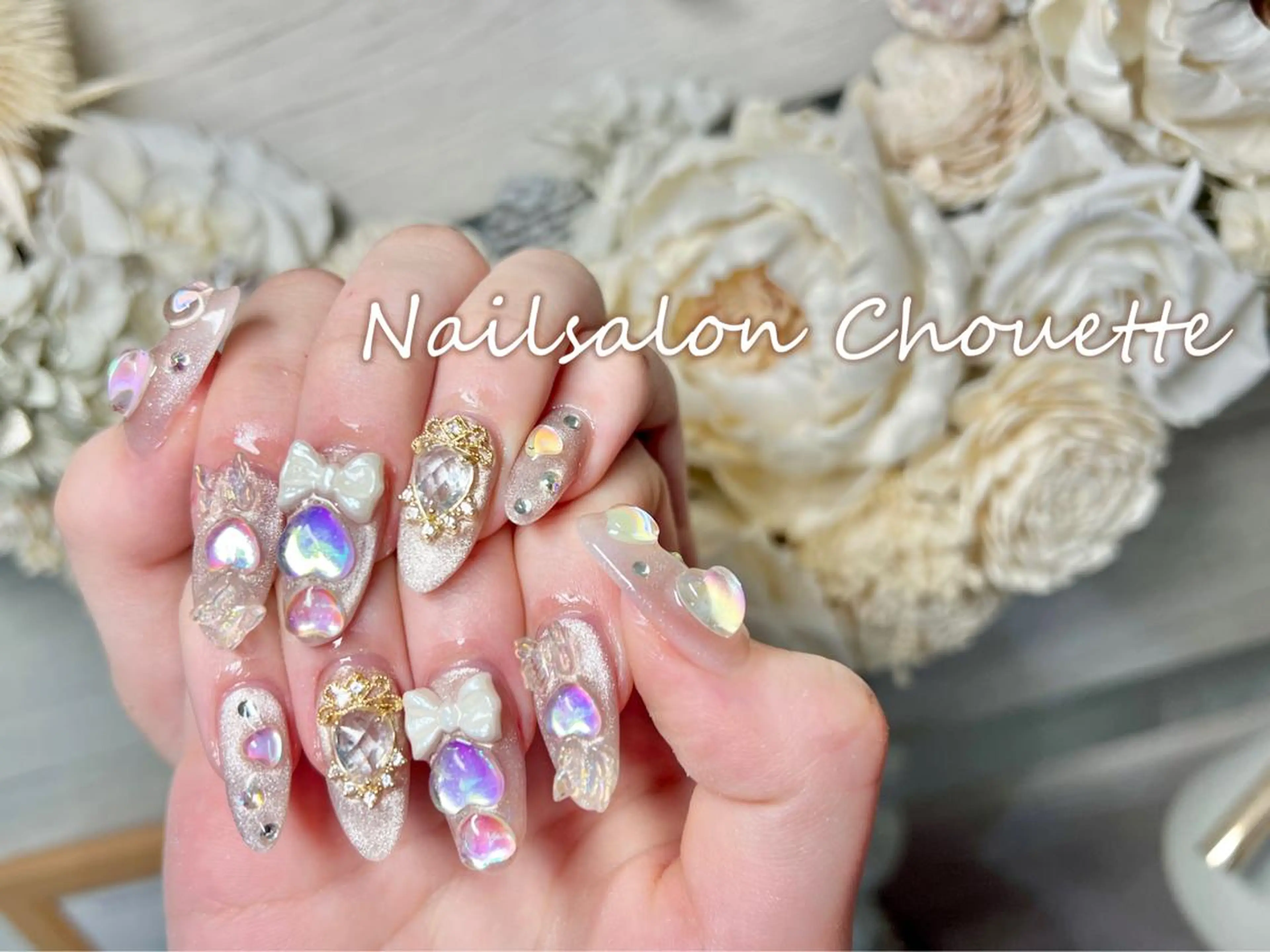 セミロング ハンドネイル Chouette Nailのネイルデザイン