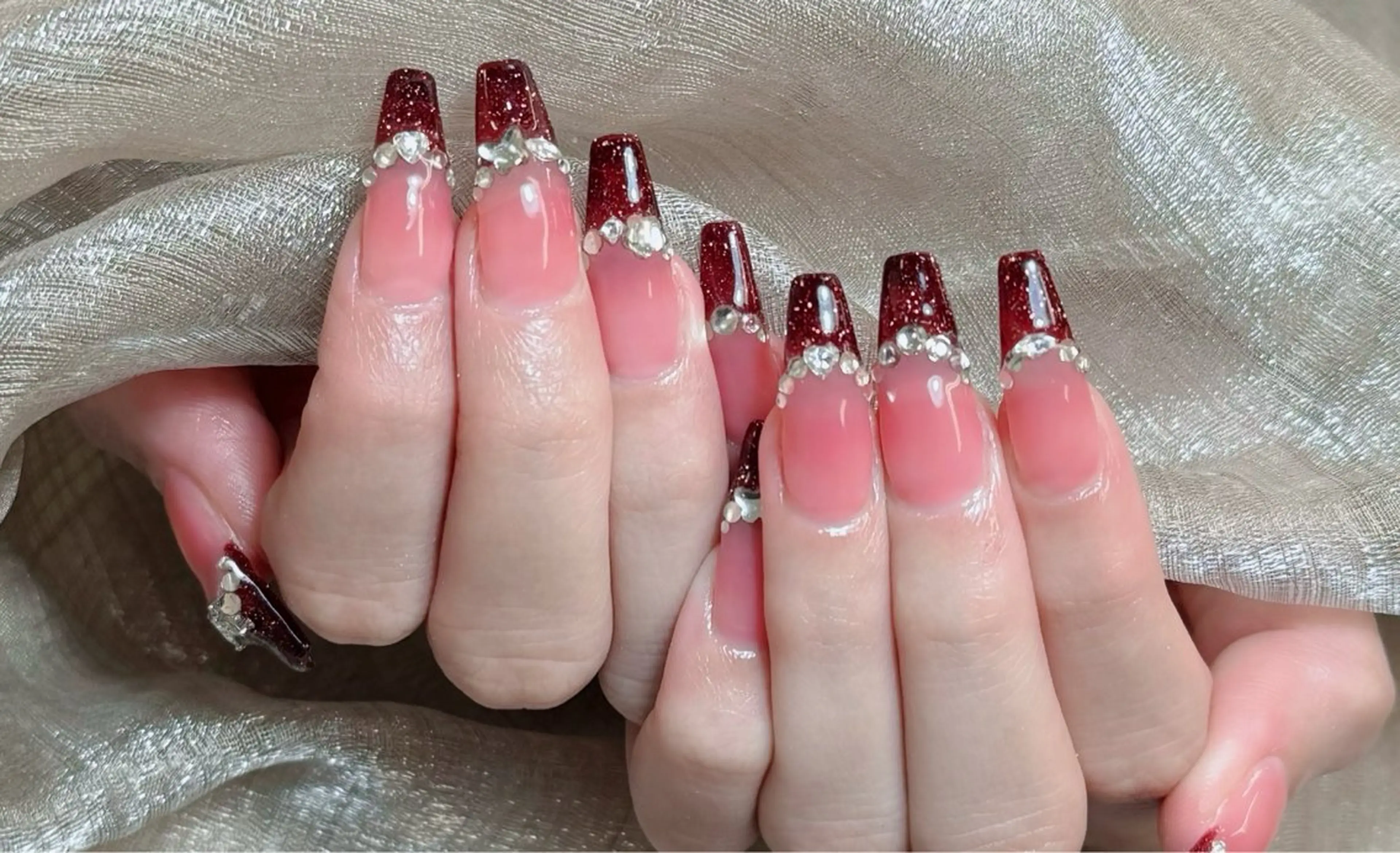ネイル アートネイル フレンチネイル ジェルネイル 韓国ネイル マグネットネイル ハンドネイル Lenie Nail okubo所属・Lenie Nail Okuboのネイルデザイン