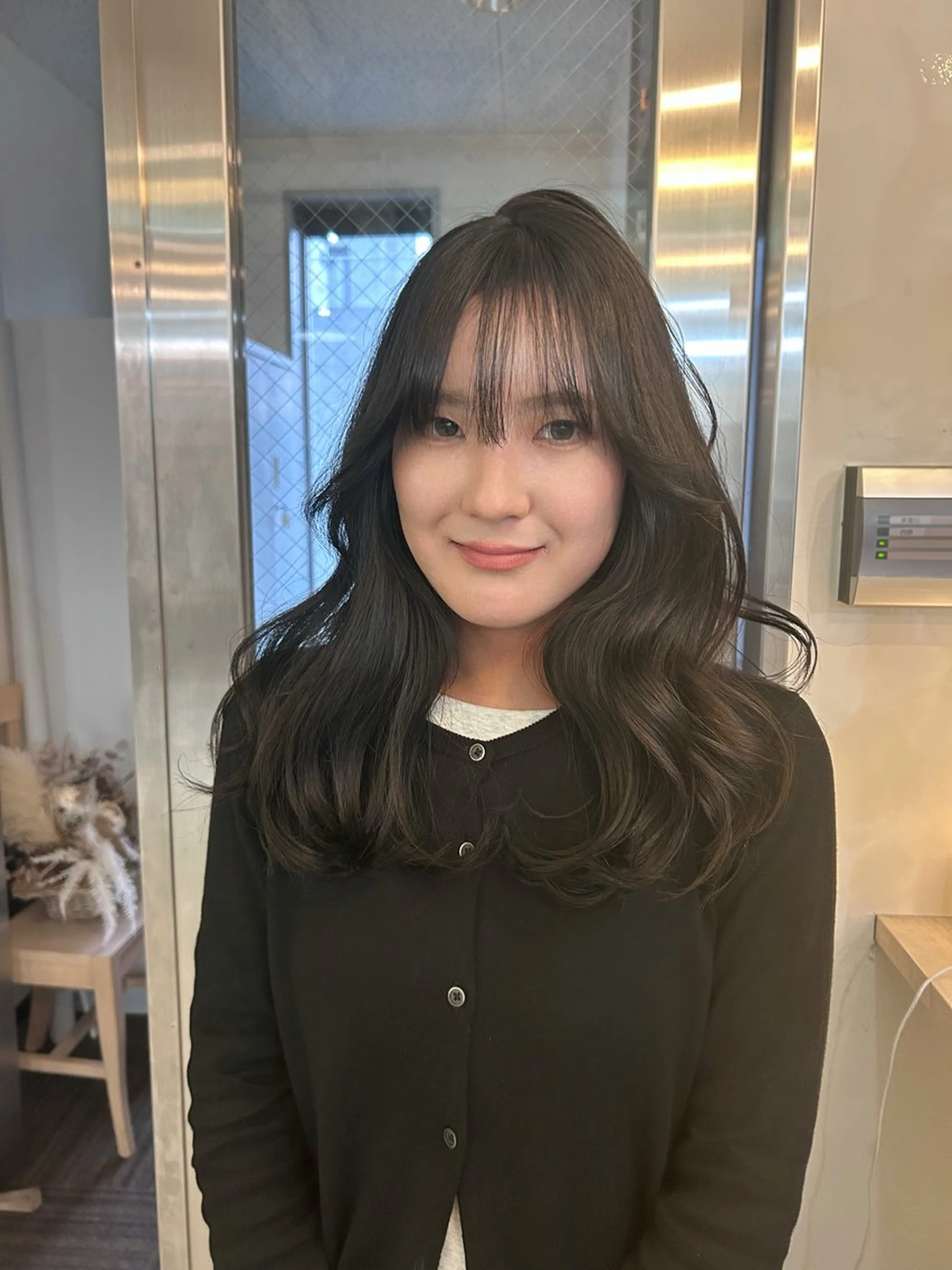 ロング カラー 韓国風ヘア ヘアカラー 🍑暖色/ヘアセット NANOHA🍑のヘアスタイル