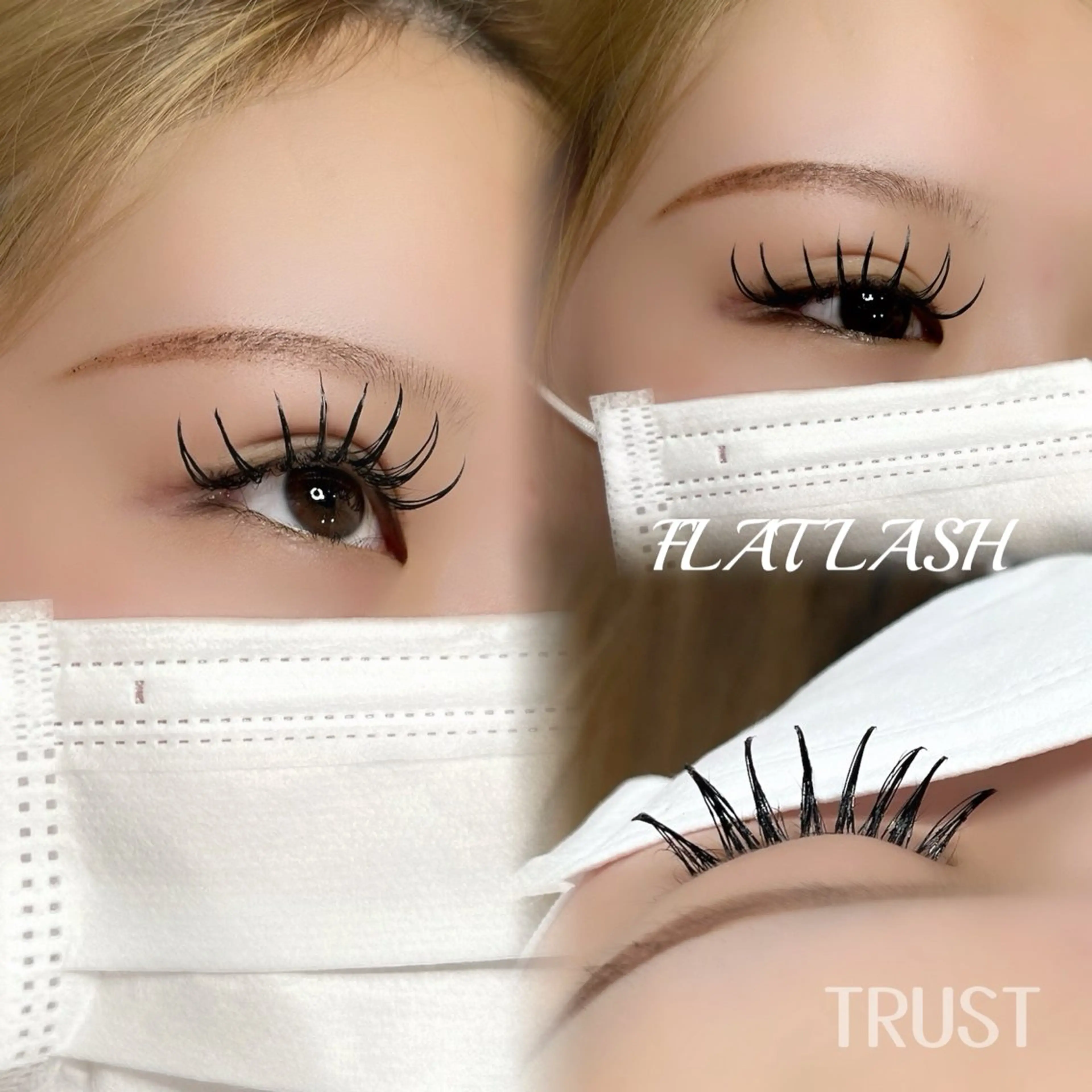マツエク・マツパ Dカール フラットラッシュ マツエク hair&bridalTrust所属・MOMO🍑 【TRUST】のマツエク・マツパデザイン