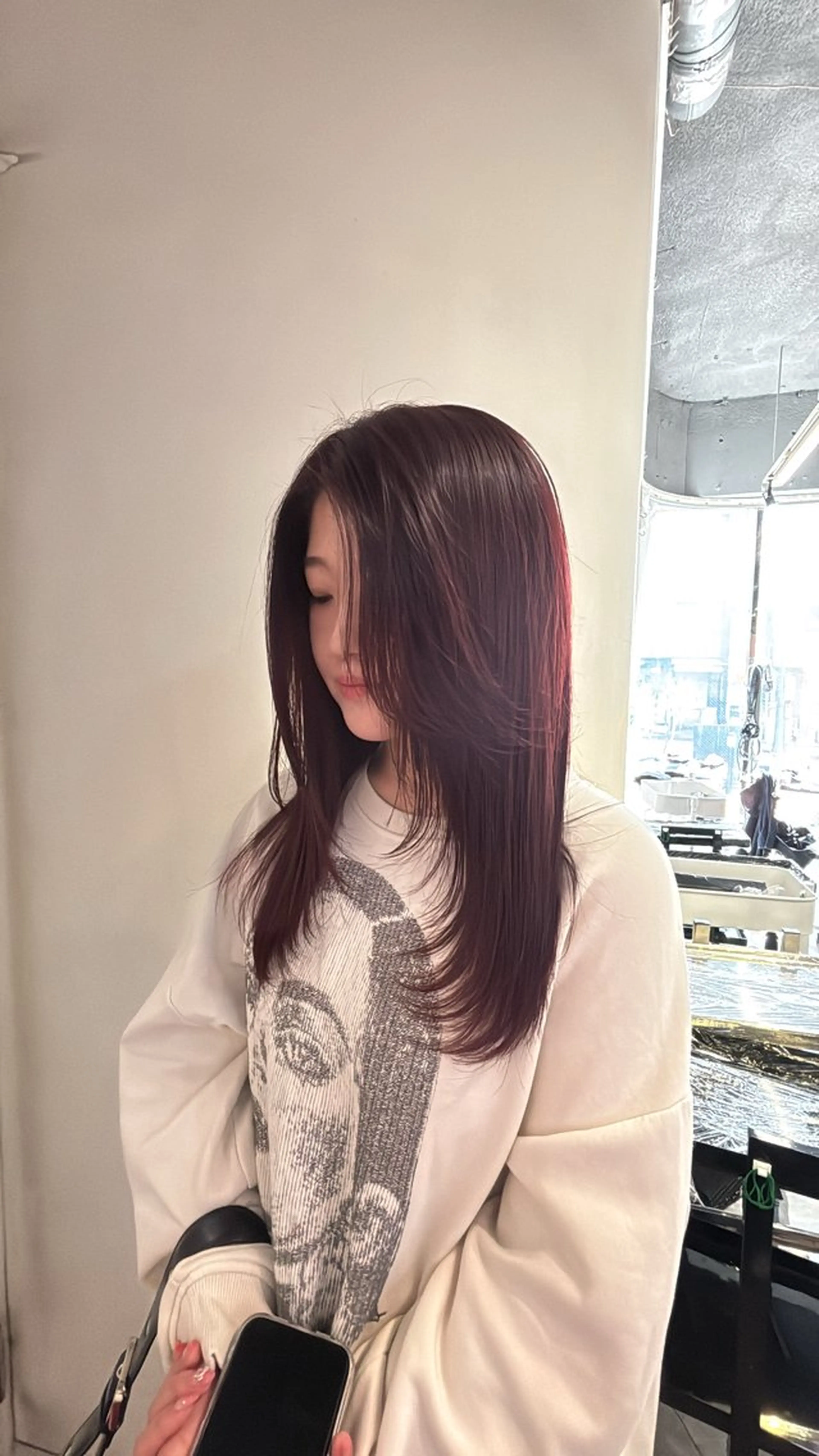 ロング カラー ヘアカラー cocoro💗マツ エク/ネイル/八王子のネイルデザイン