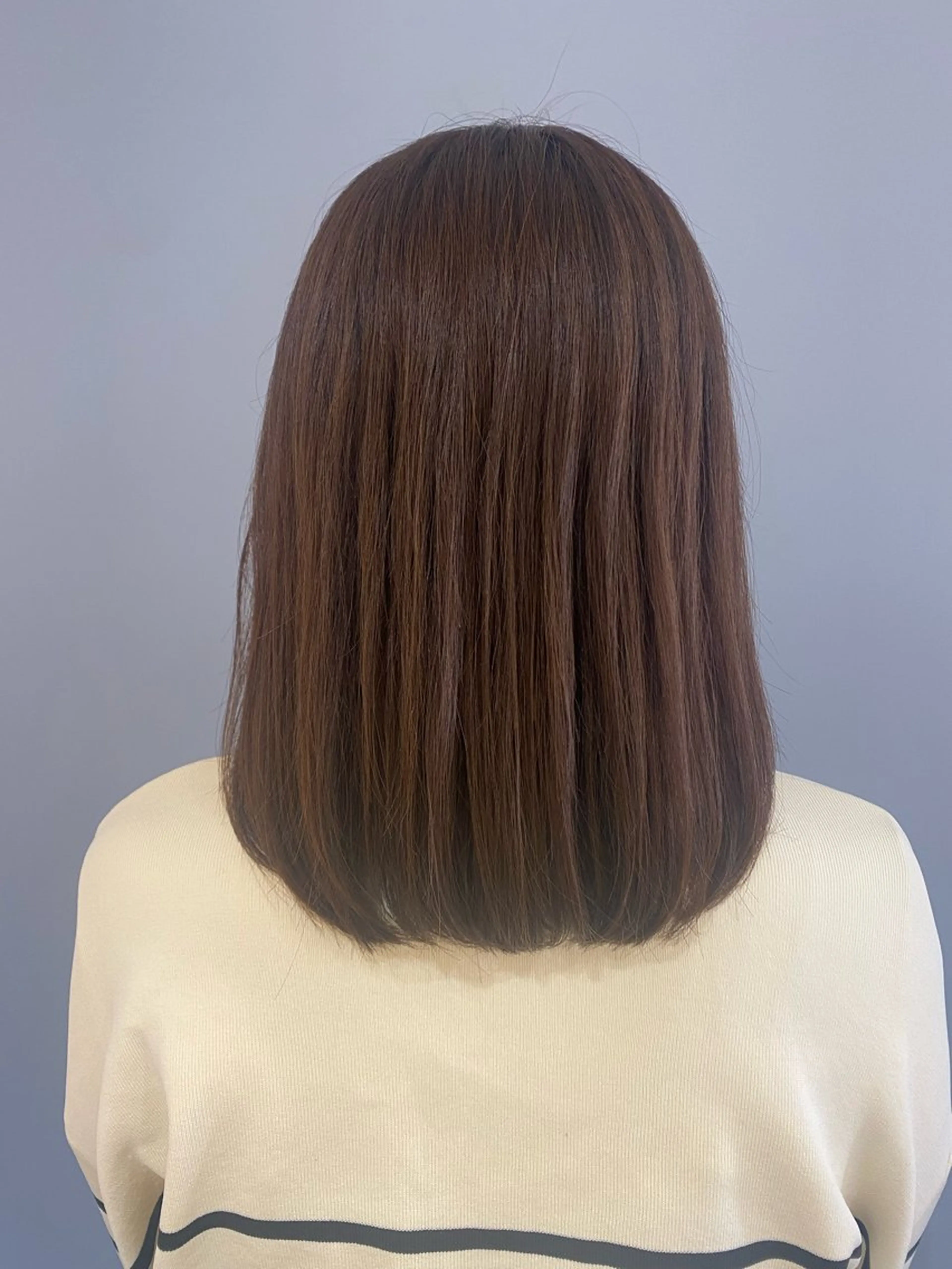 セミロング アッシュ アッシュブラウン ase.糸島店所属・UEDA AYAのヘアスタイル