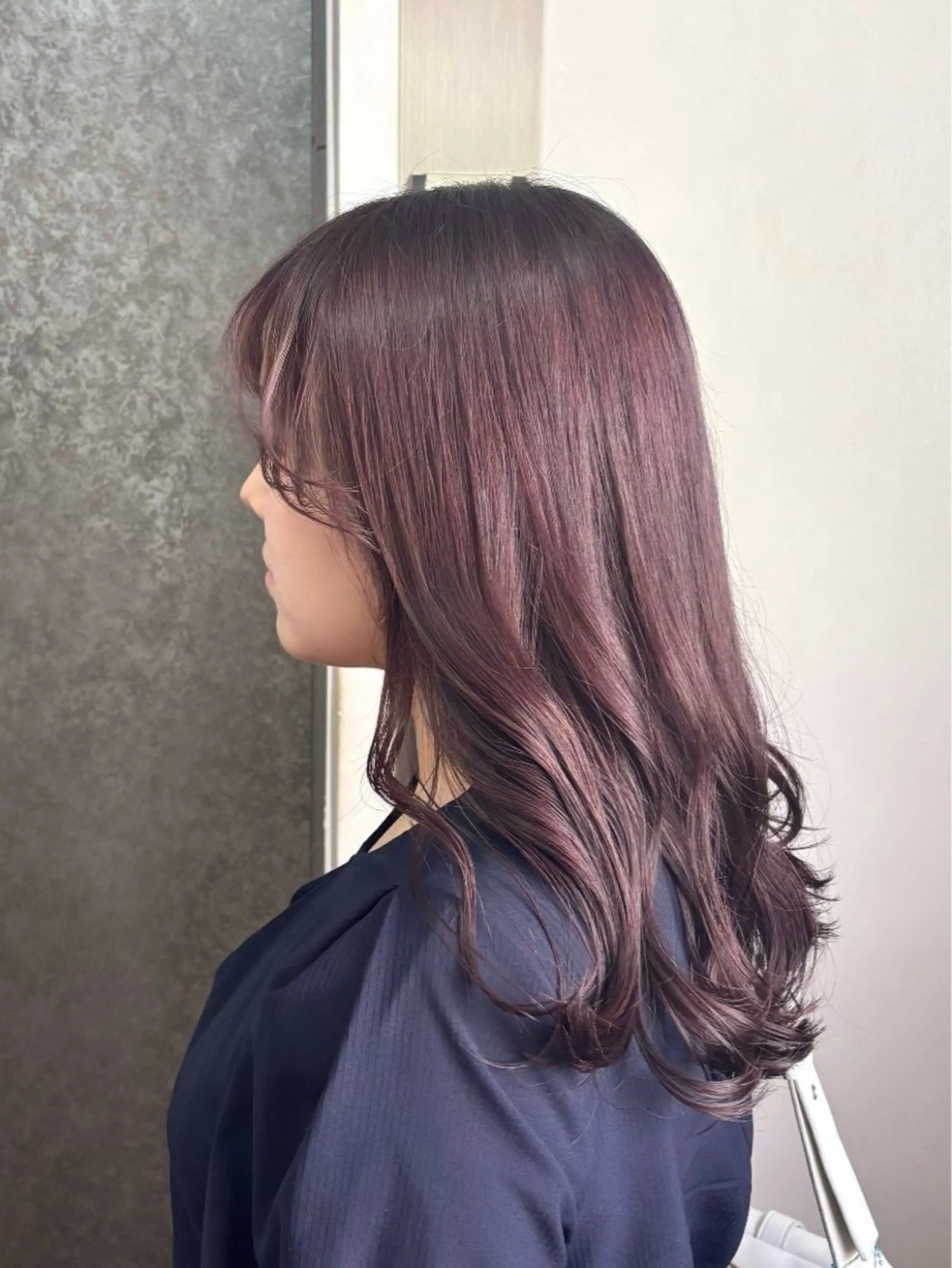 セミロング カラー ヘアカラー トリートメント Zina_博多 SHINOのヘアスタイル